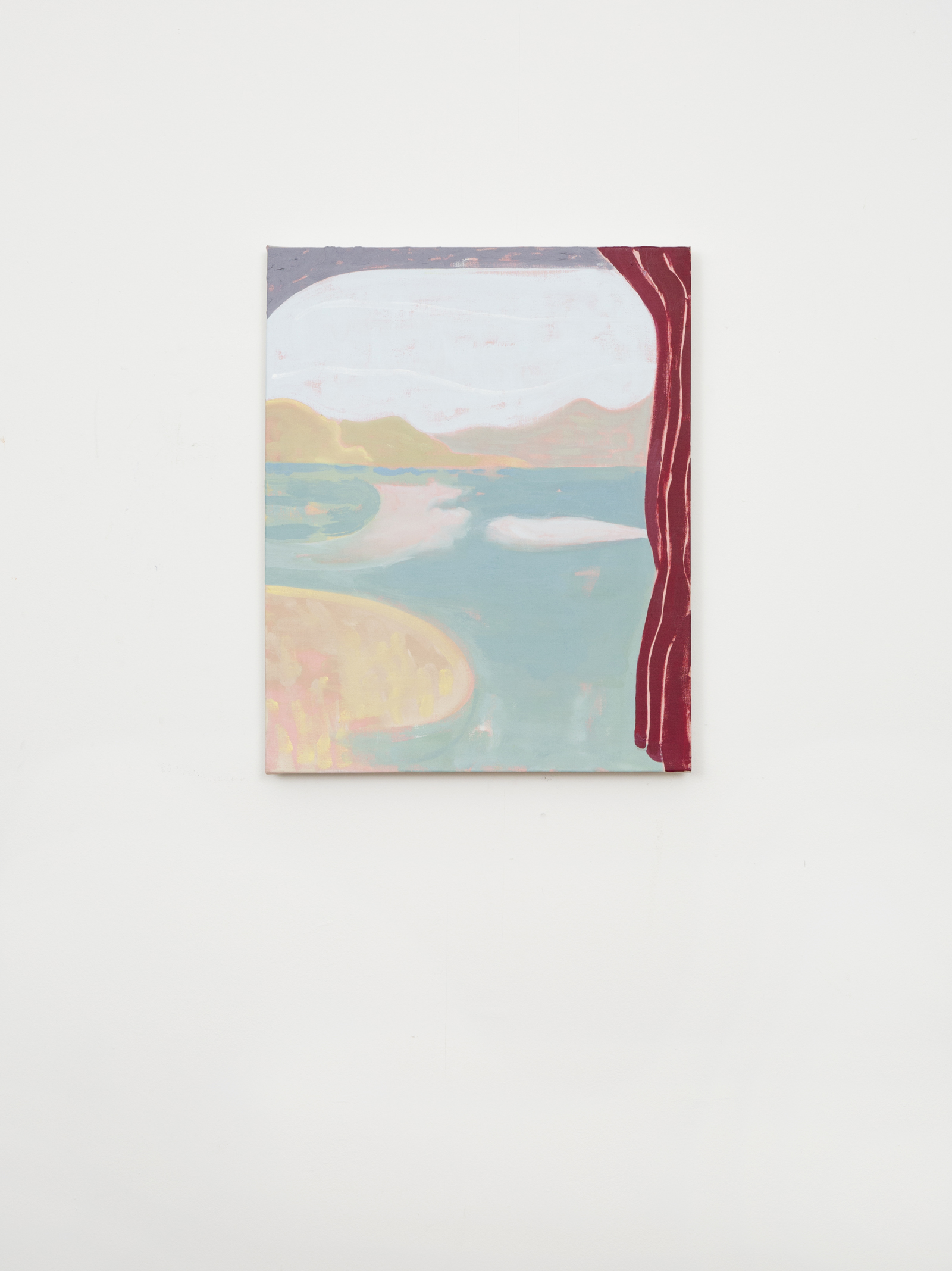 View From a Train, 2014. Oil on Linen, 18"x15"