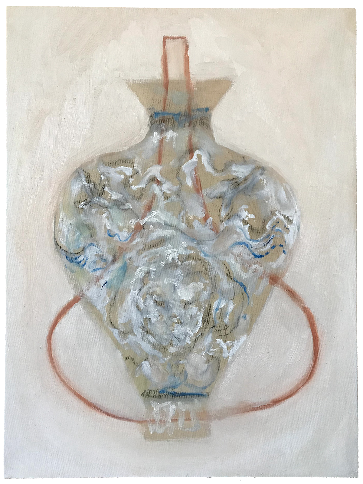 Grandmother Vessel, 2021. Oil and charcoal on canvas.