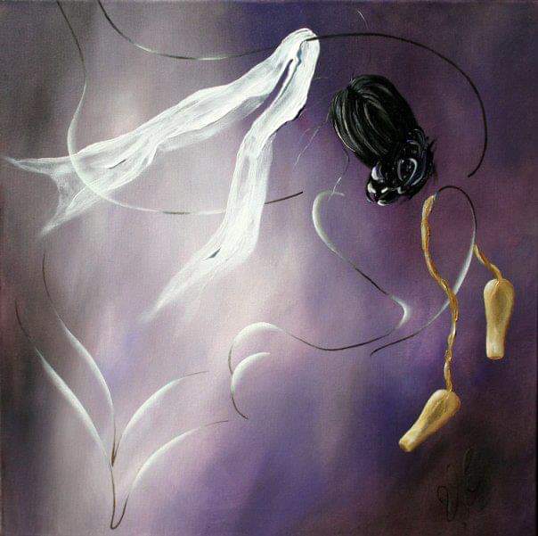  "Ballerine" (60x60) Acryl/Canva