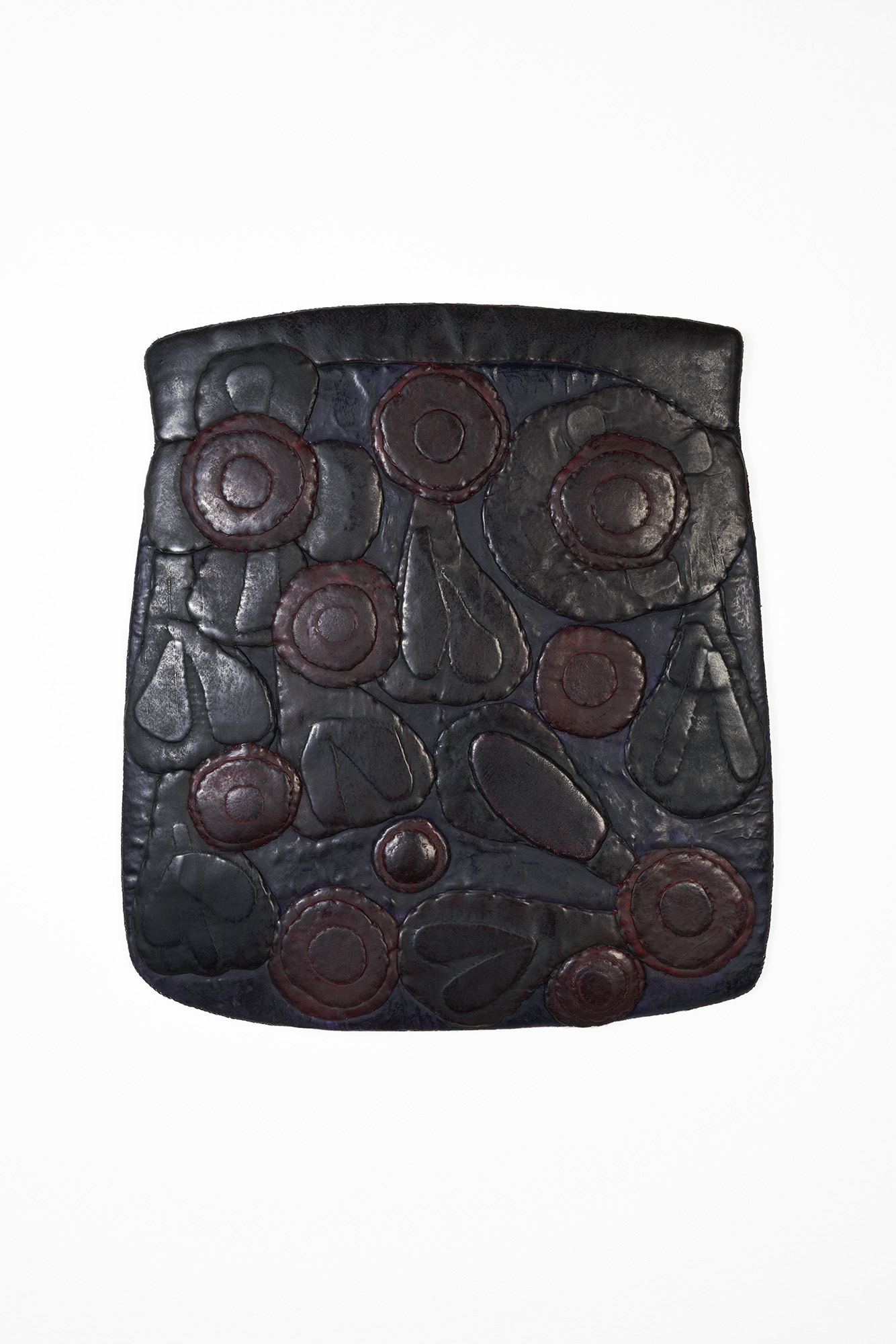 ’Born Up by Flowers’, 2025. Oil and wax on silk and felt. 40 x 35 cm