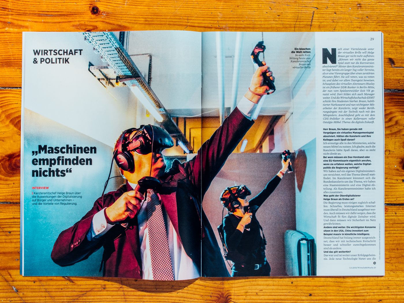 Wirtschaftswoche / Kanzleramtsminister Helge Braun / April 2018