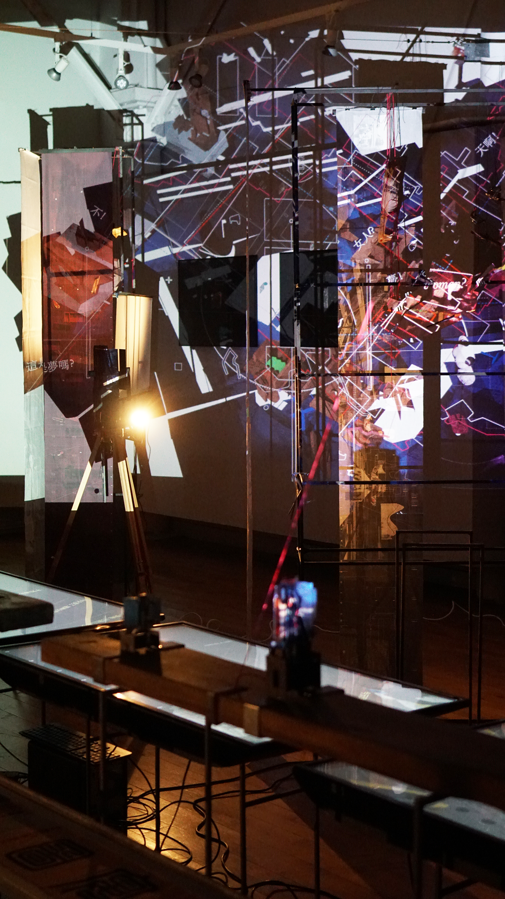 Toward a Scripto-technics. Installation with projections, Matthew Architecture Gallery, Edinburgh. January 2025. Leo Xian.