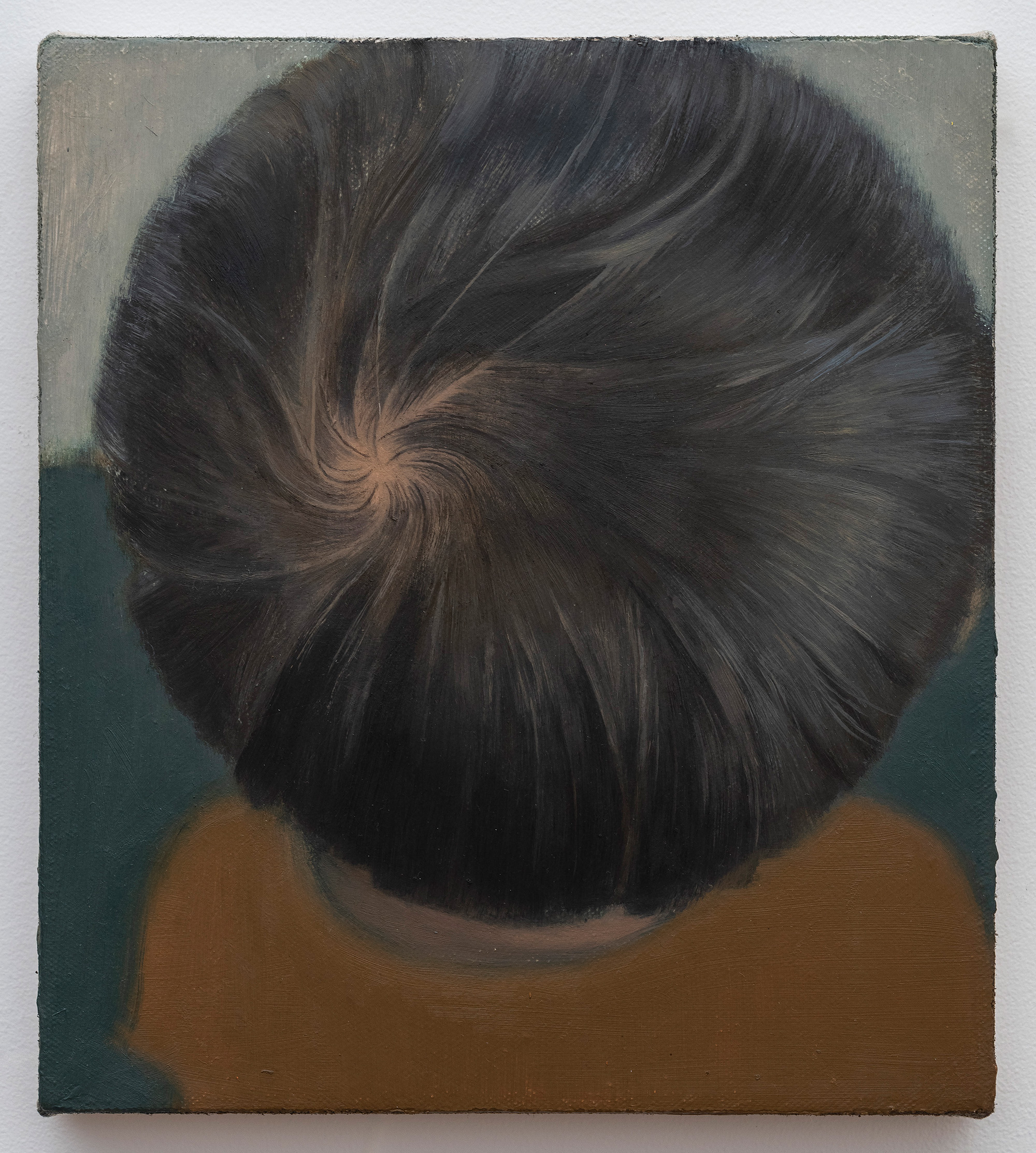 Kyle's Star Spiral, 2023 8"X9", oil on canvas