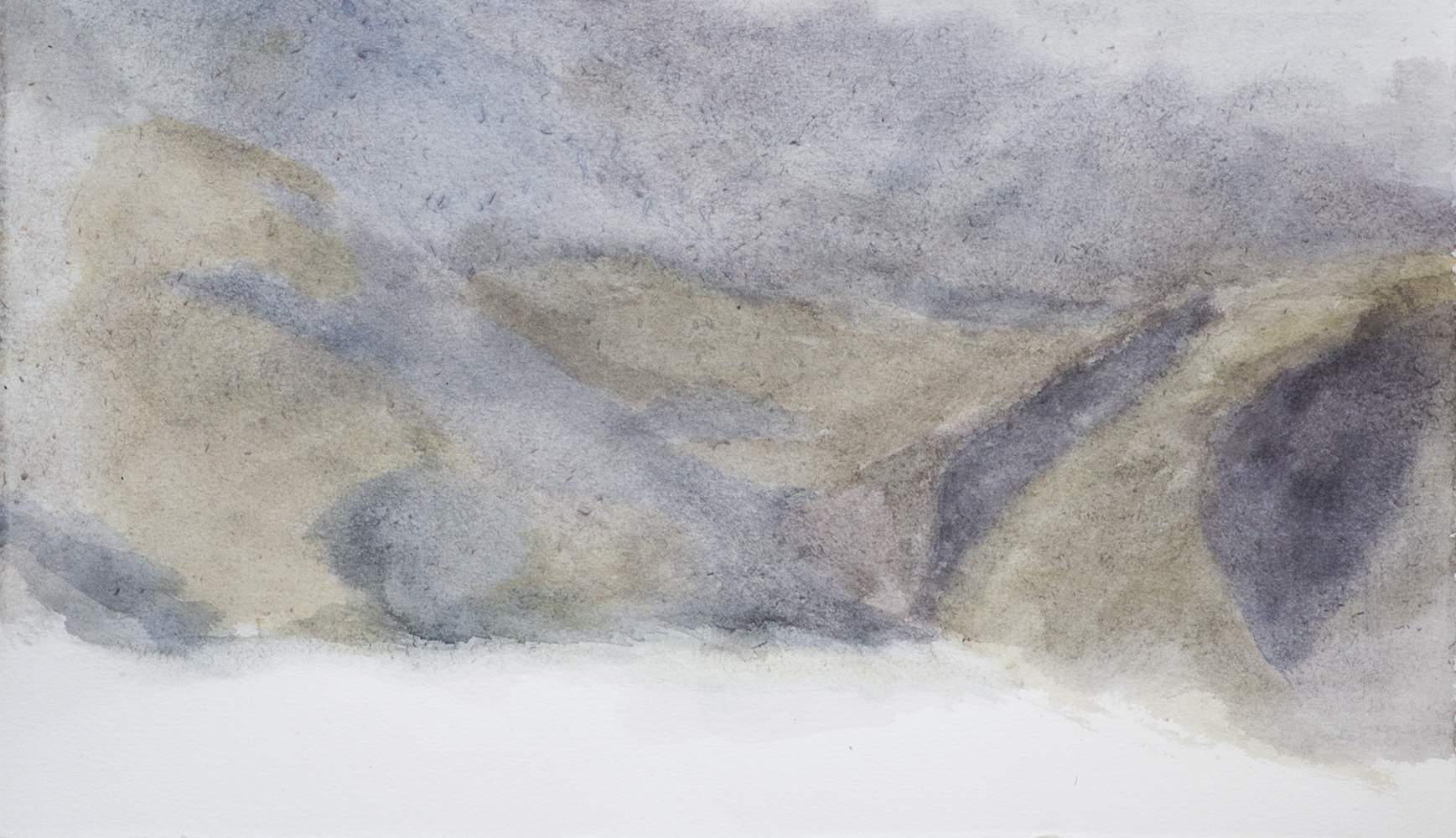 Vallon, soir (IV)watercolour on paperenv. 23 x 38 cm, 2015