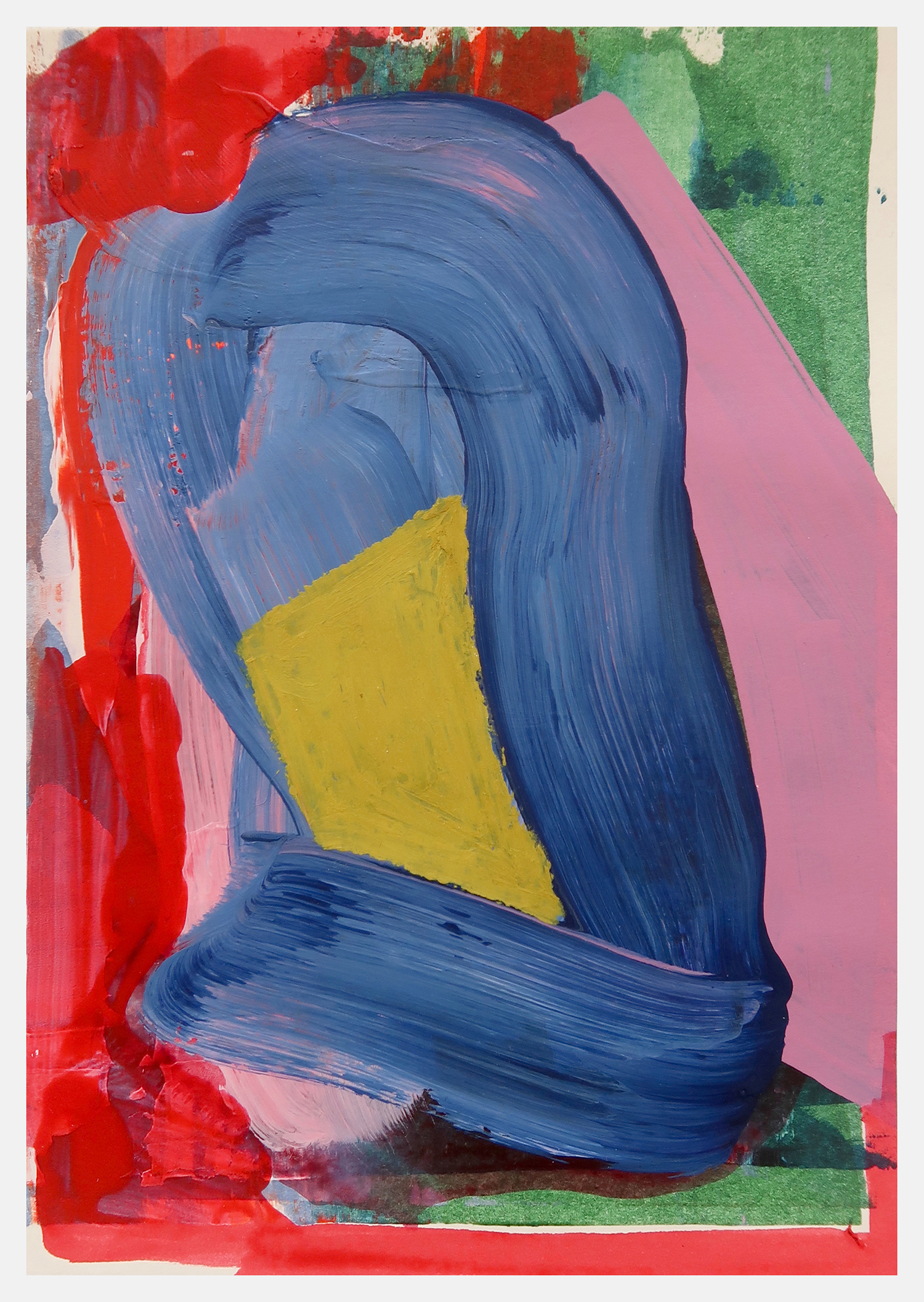 Untitled 584, 2022, Mixed media on paper, 21x14.8cm