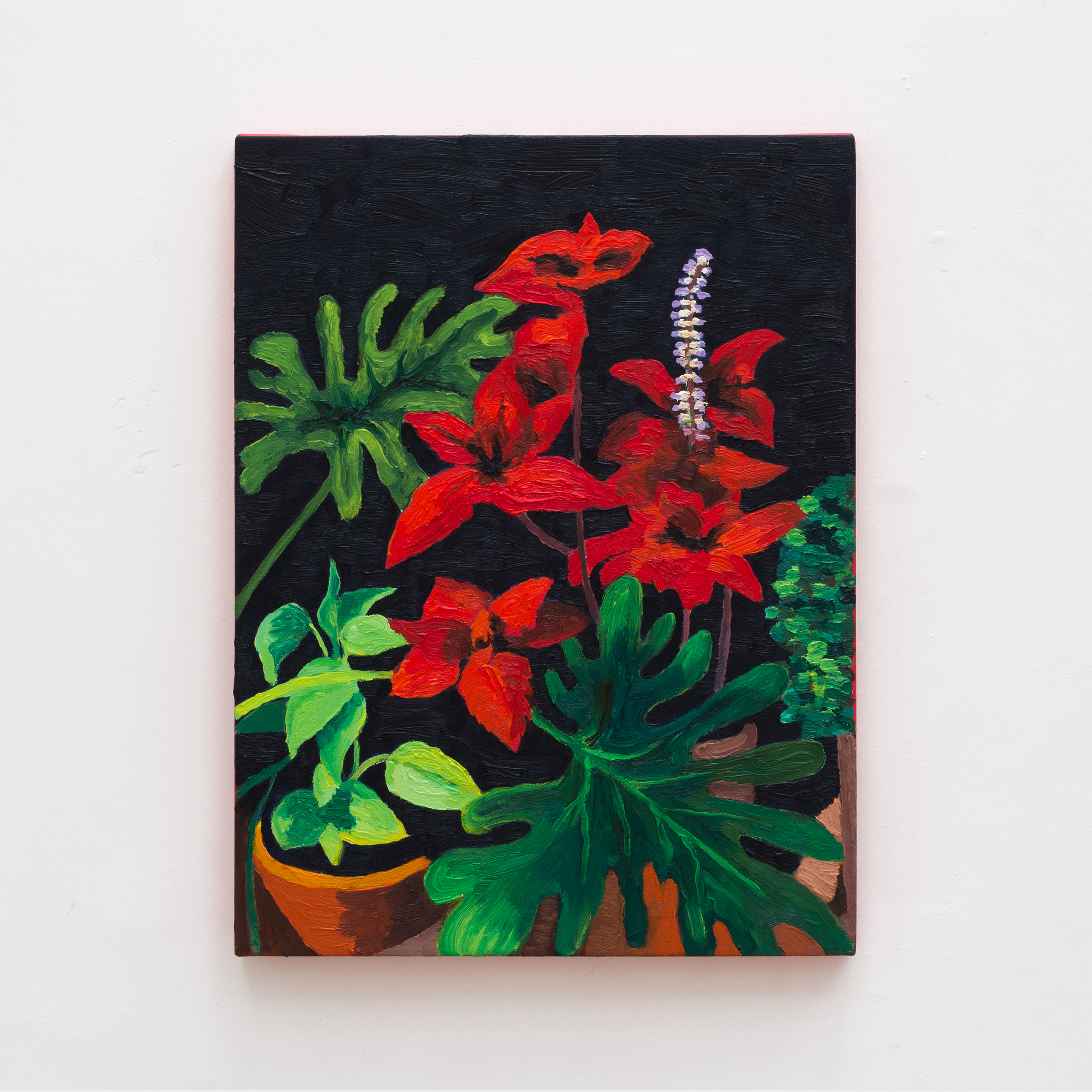 Folhagem vermelha, 2023acr&iacute;lica e &oacute;leo sobre tela40 x 30 cm