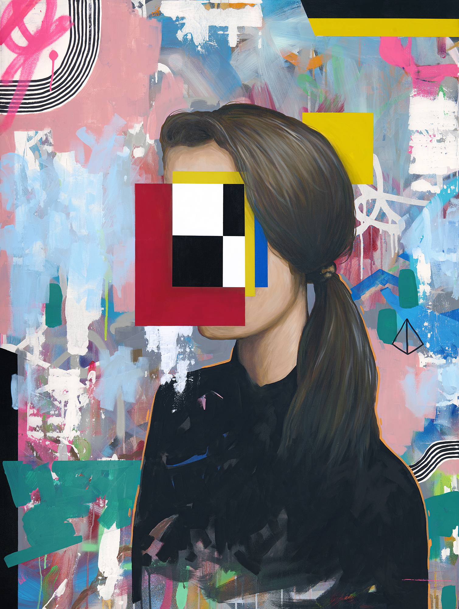 Girl With Long Hair - Original Painting - 2021