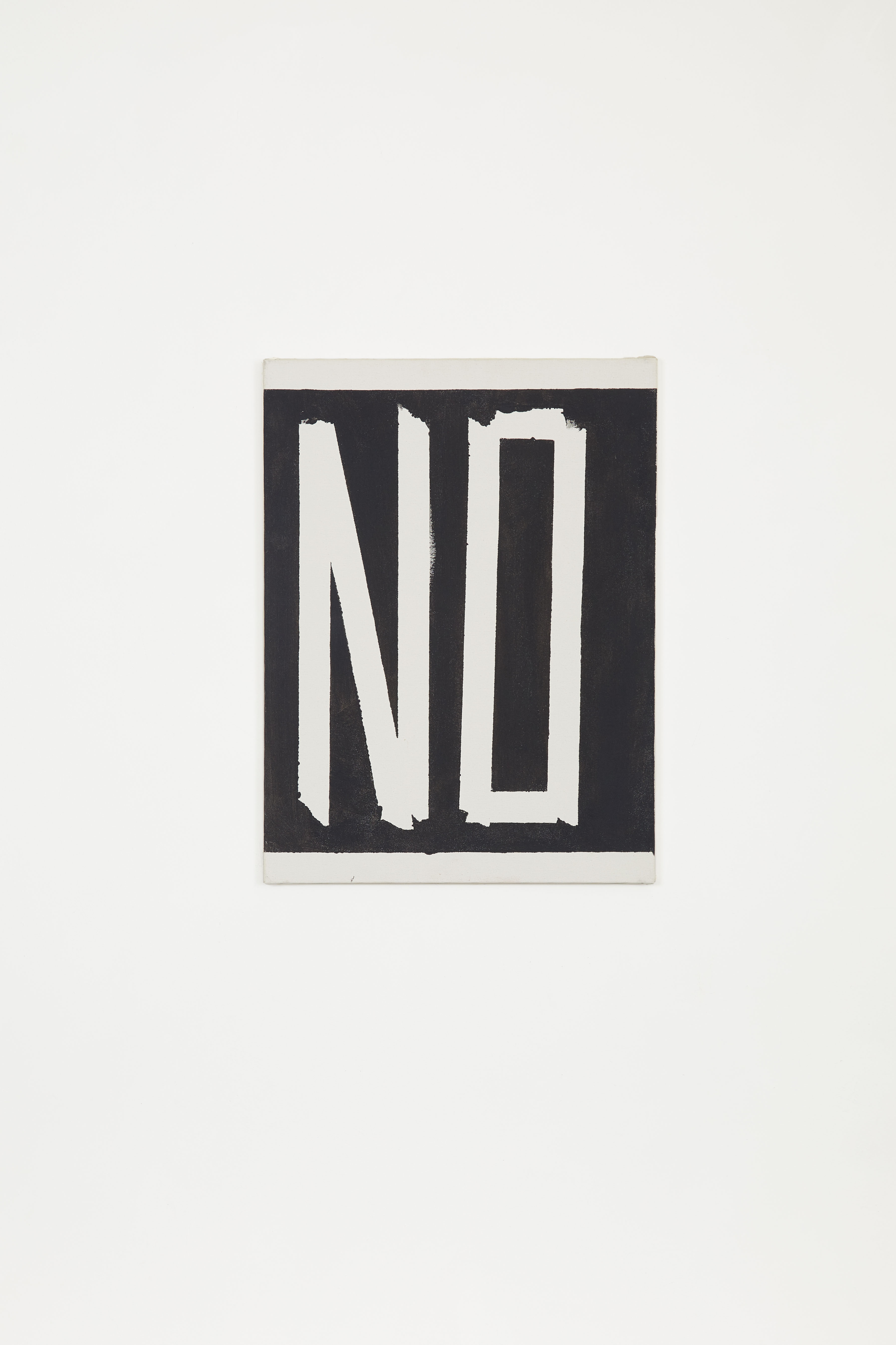 NO, 2012, Acrylic on canvas, 24 x 18 in.