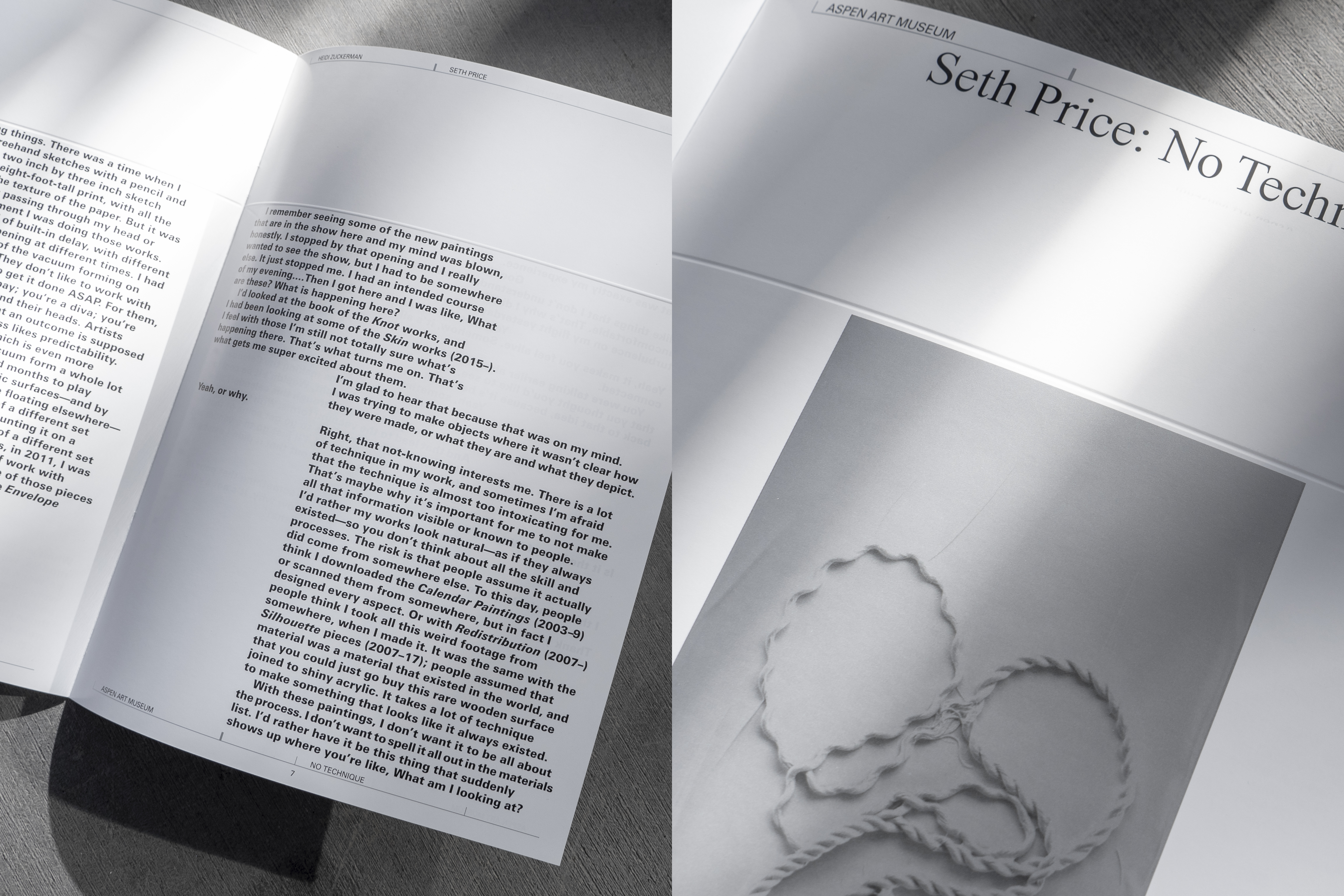 Gallery Guide for Seth Price's No Technique