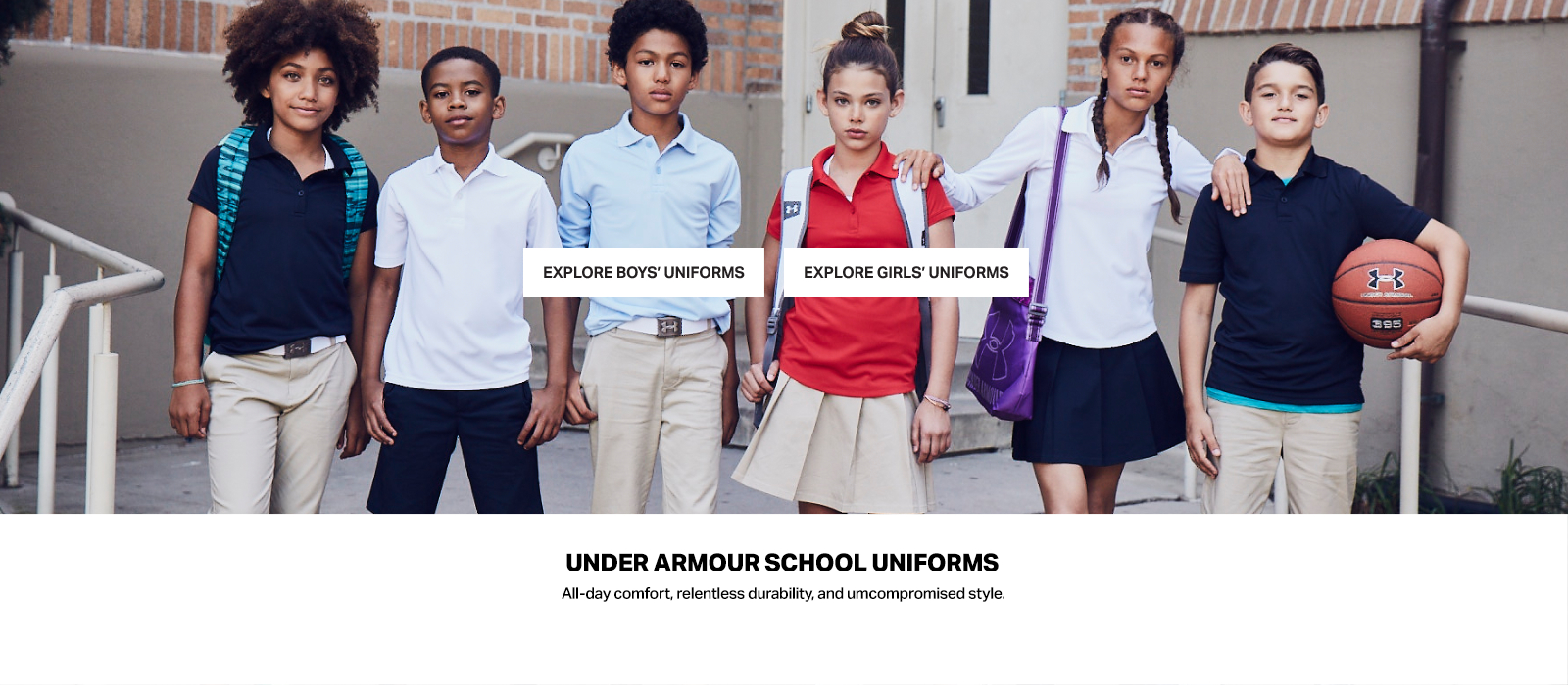 under armour school uniforms