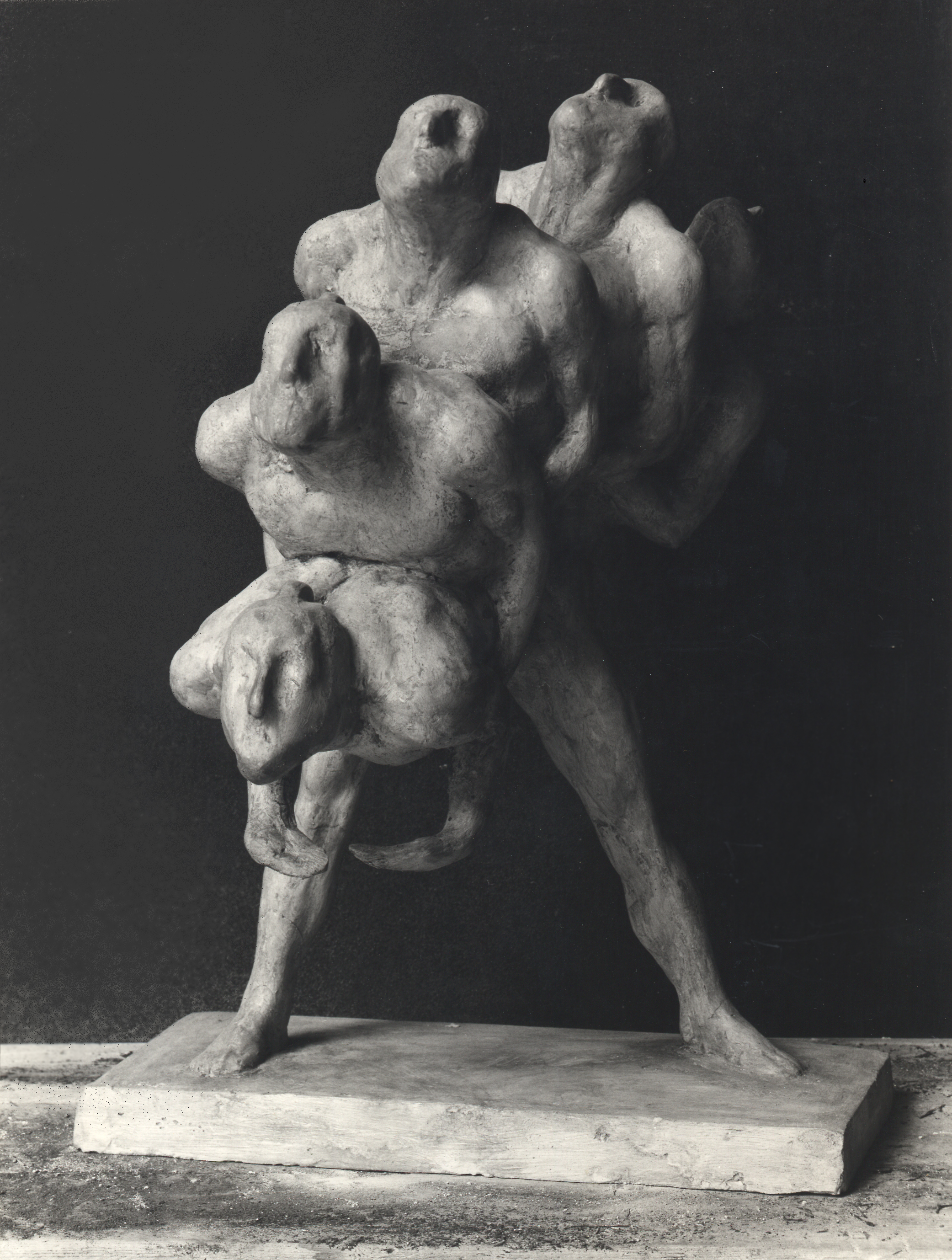 06- plâtre, 38x38x25cm