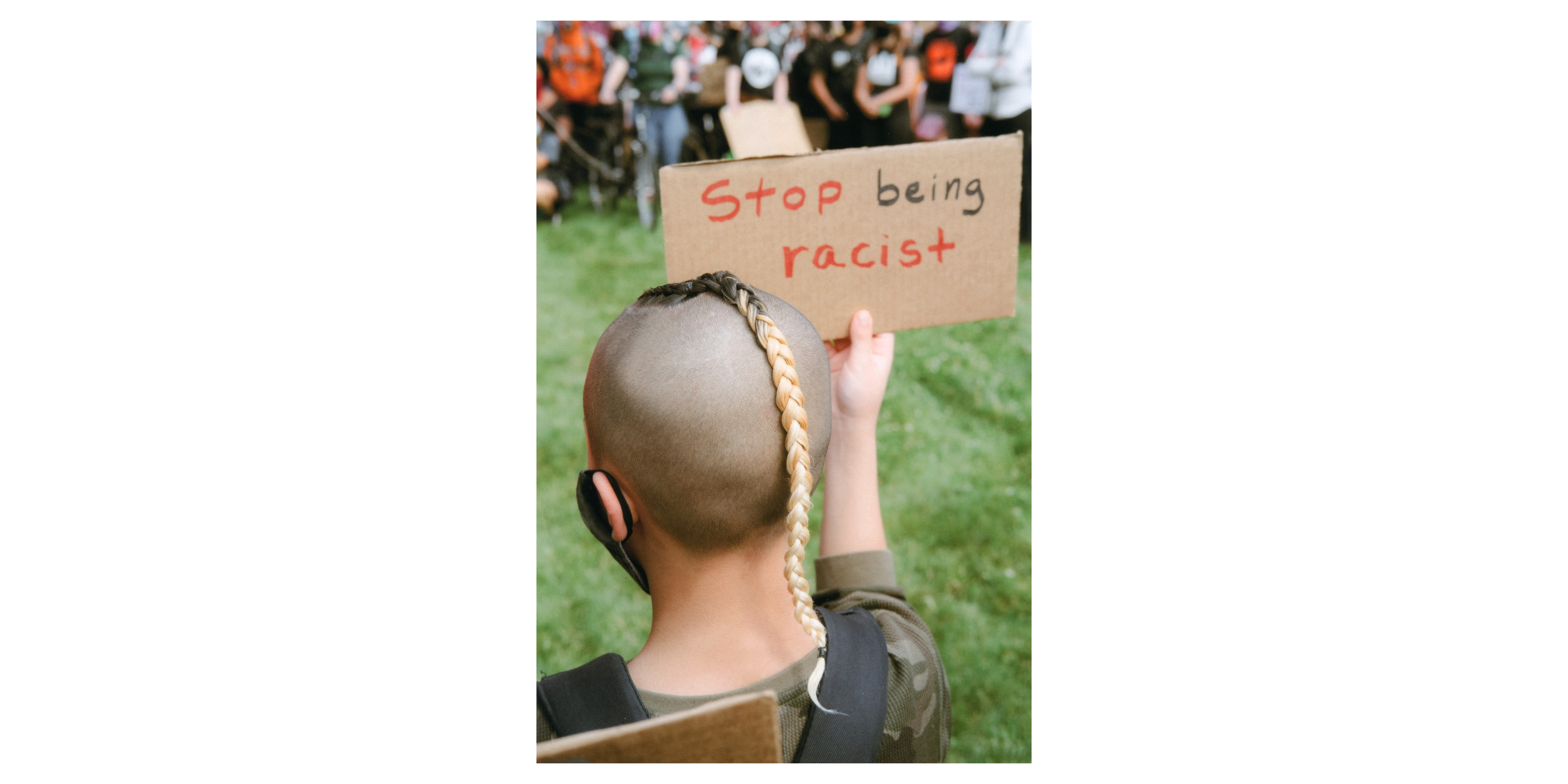 Stop being racist, Philadelphia, 2020