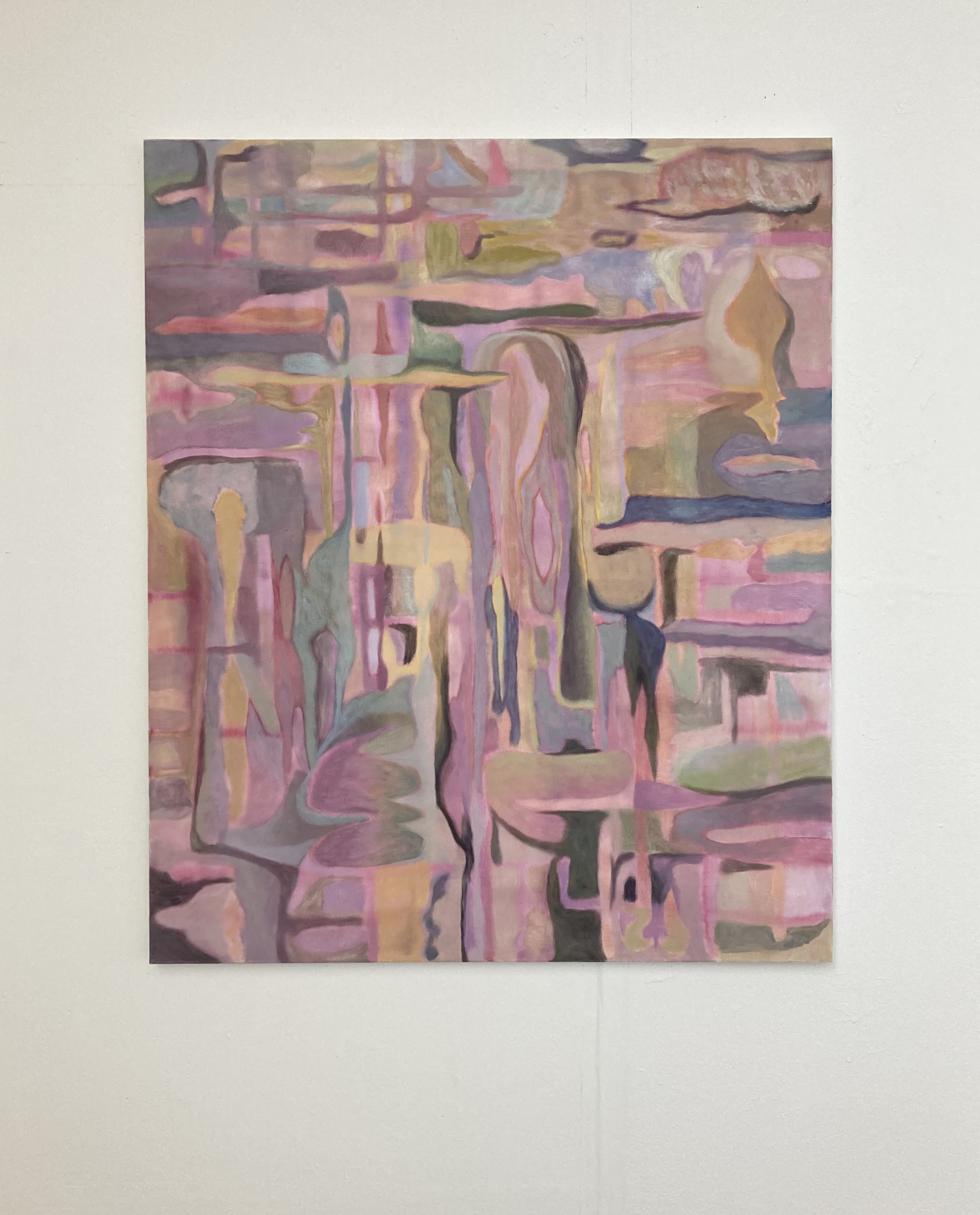 And my organs stick together with glue, oil on canvas, 36"x30", 2024 - Shortlisted for the Waverton Prize 2024
