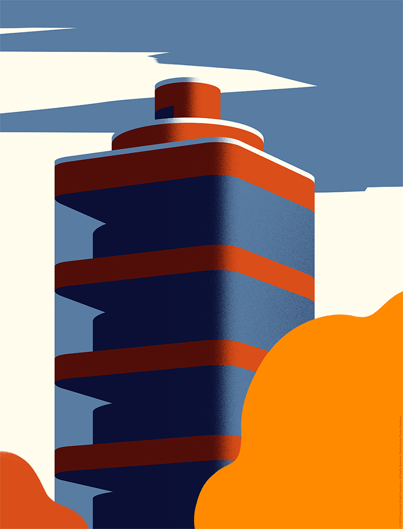 SC Johnson Tower poster / FRANK LLOYD WRIGHT FOUNDATION