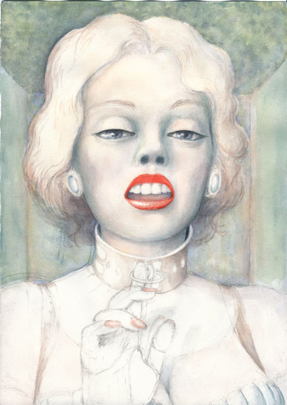 Galerie Laurent Godin - Piotr Dluzniewski - Sans titre, 2009 - Aquarelle et crayon sur papier - 29,3 x 20,9 cm - Unique - Courtesy de l'artiste et Galerie Laurent Godin