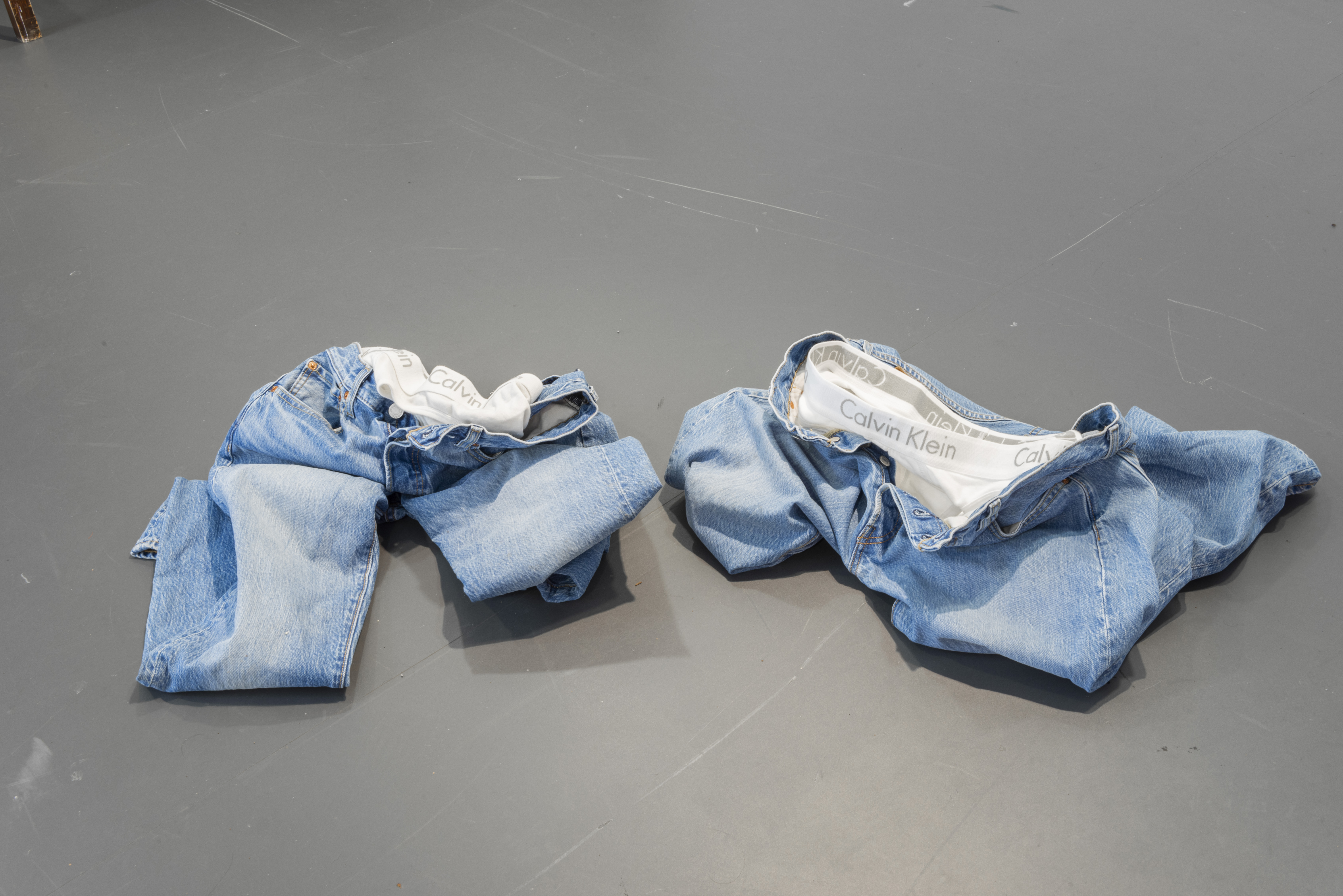 Elmgreen & Dragset, Powerless Structures, Fig. 19, 1998. Calvin Klein underwear, Levi’s 501 jeans. Dimension variable.