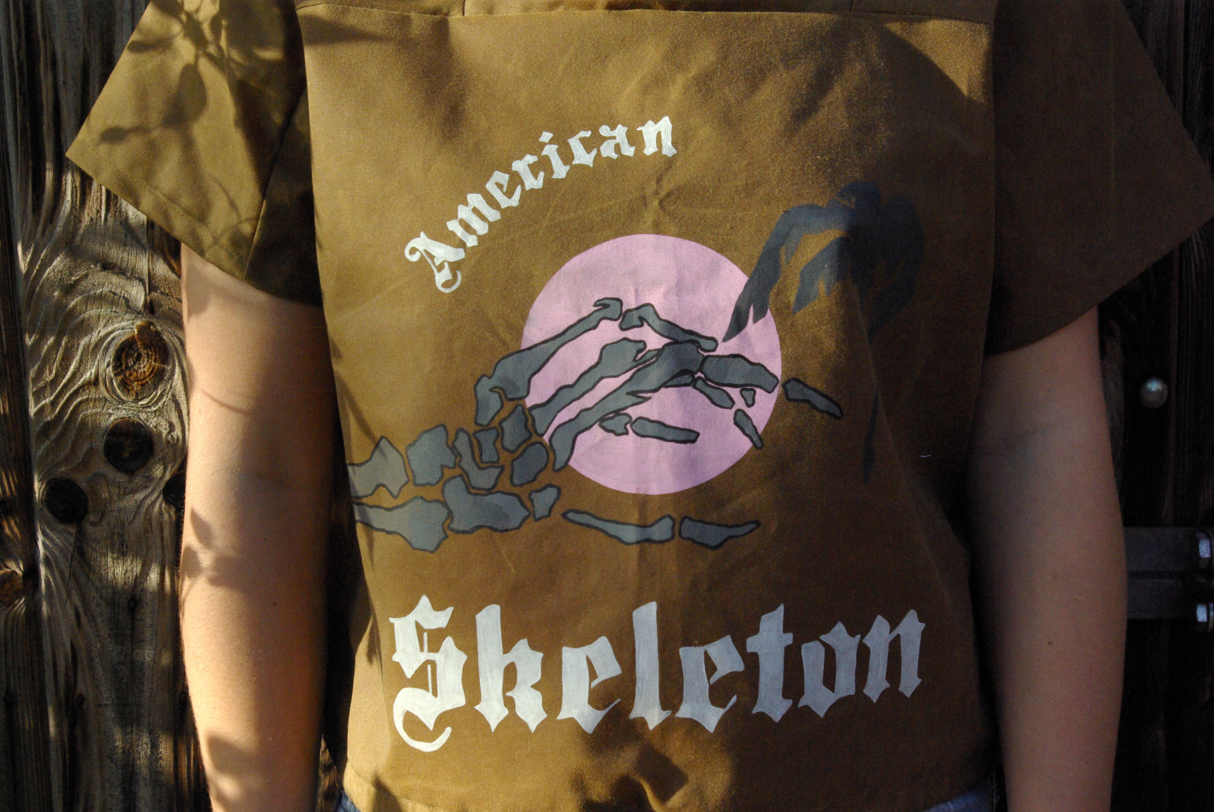 Untitled windbreaker2016Screenprint, painting, reclaimed fabric, paracord