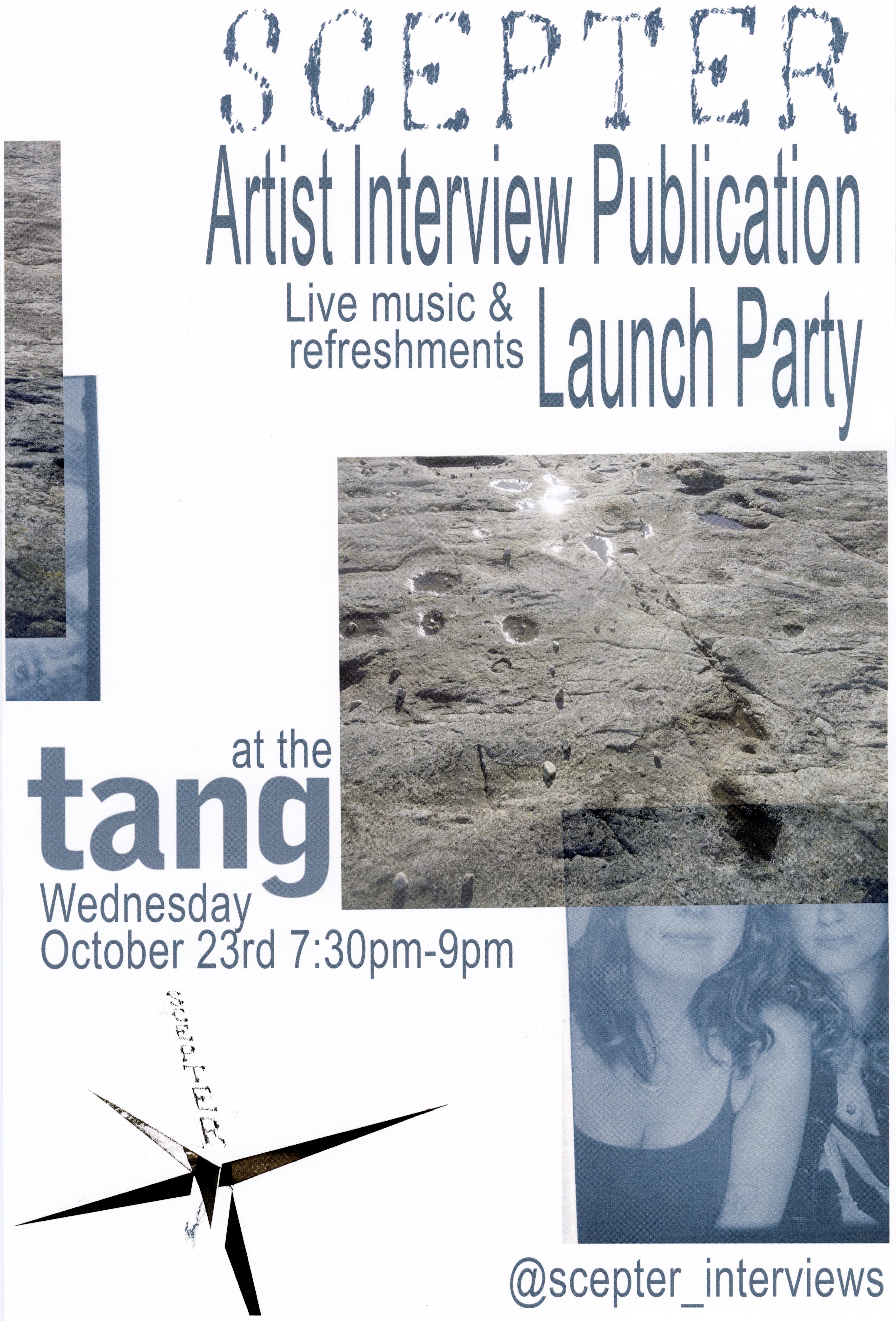 Launch Party Poster, designed by Renée Fritschel and Maitreya Ravenstar
