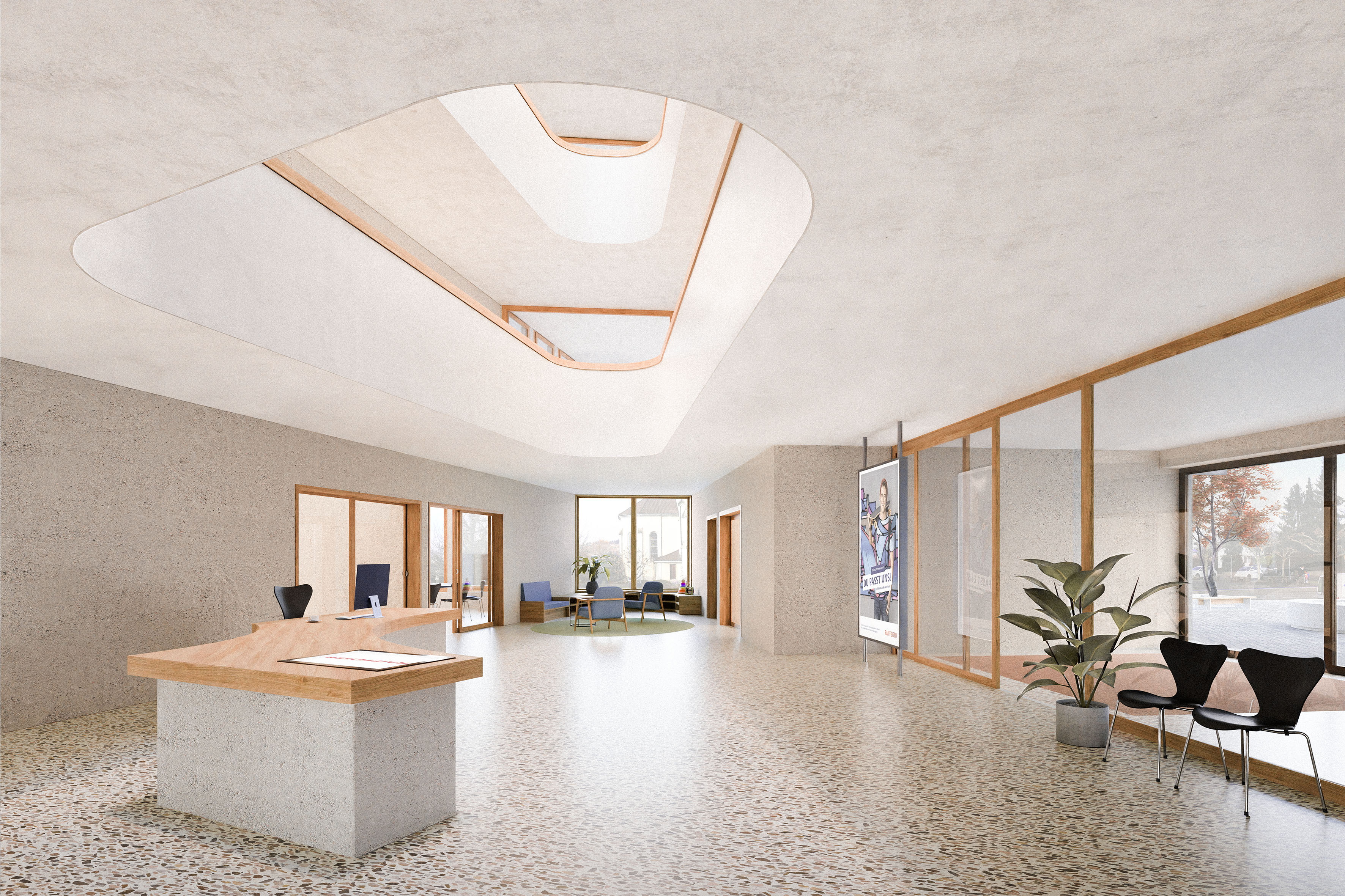 Raiffeisen Wasserschloss, Gebenstorf - Wettbewerb / Tschudin Urecht Bolt Architekten