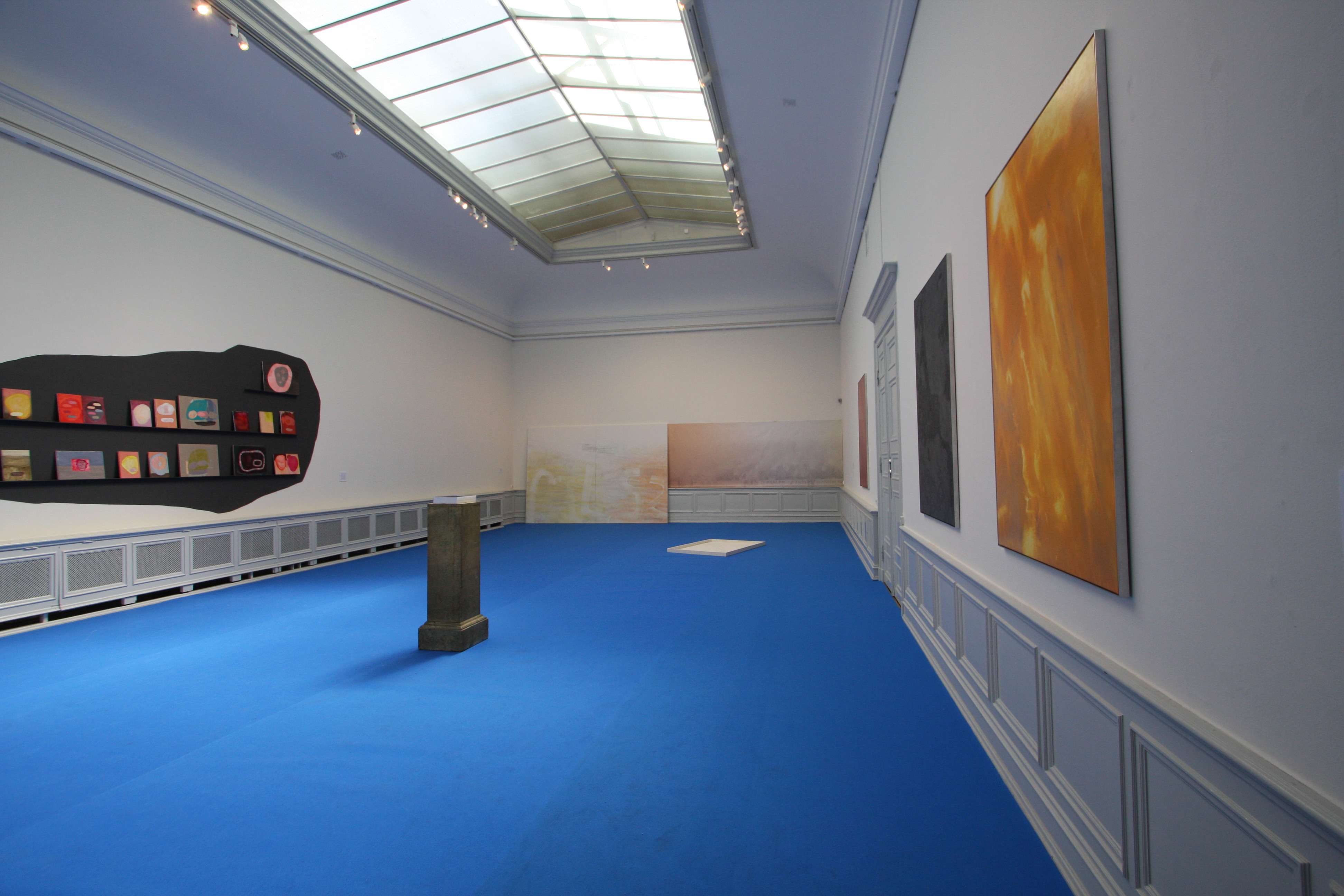 Overview Gallery East with works by Marc Handelman, Jan Rydén, Sigrid Sandström and Wendy White 2014