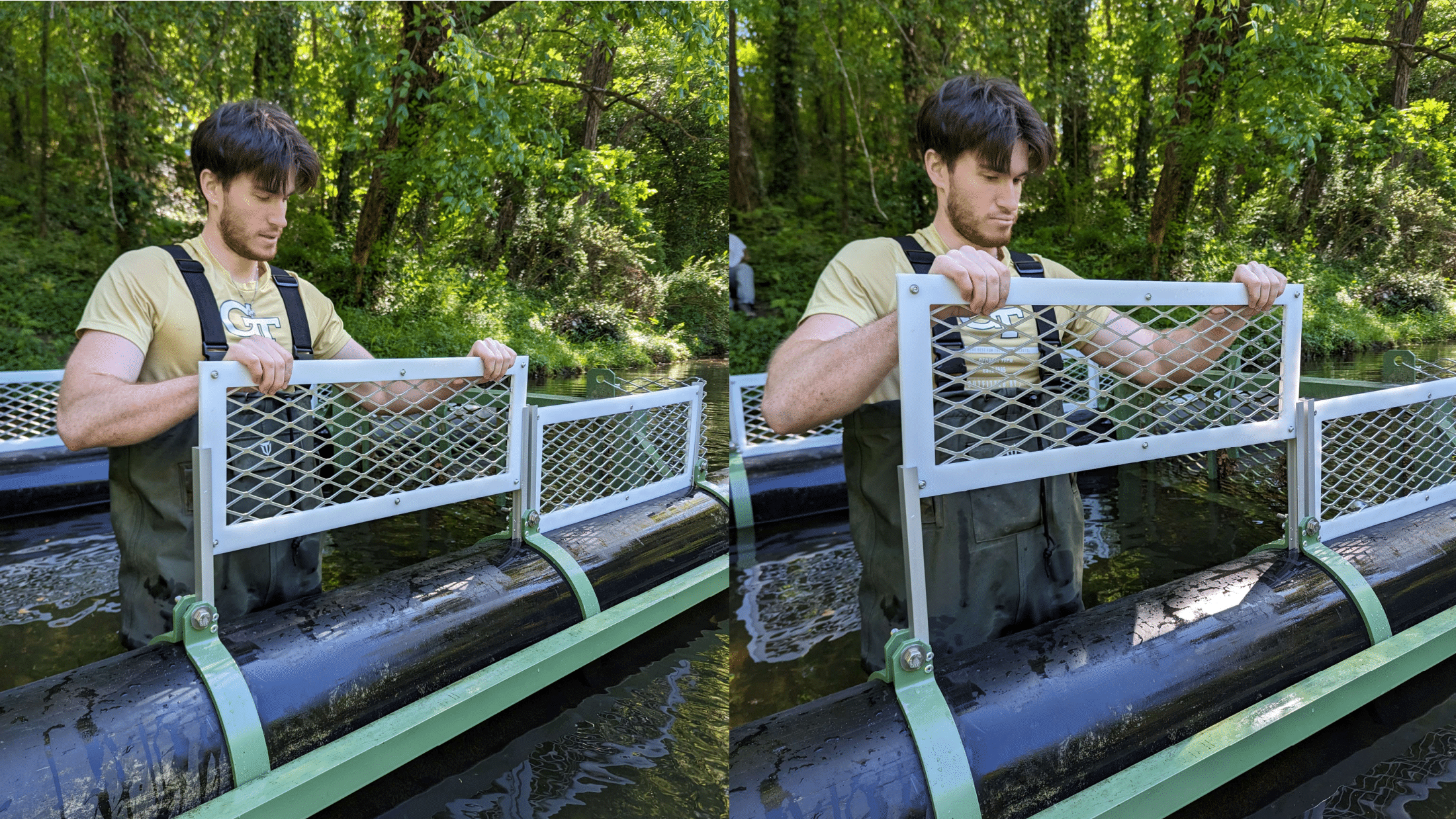 3. Inserting the walls into the rails and testing for fit