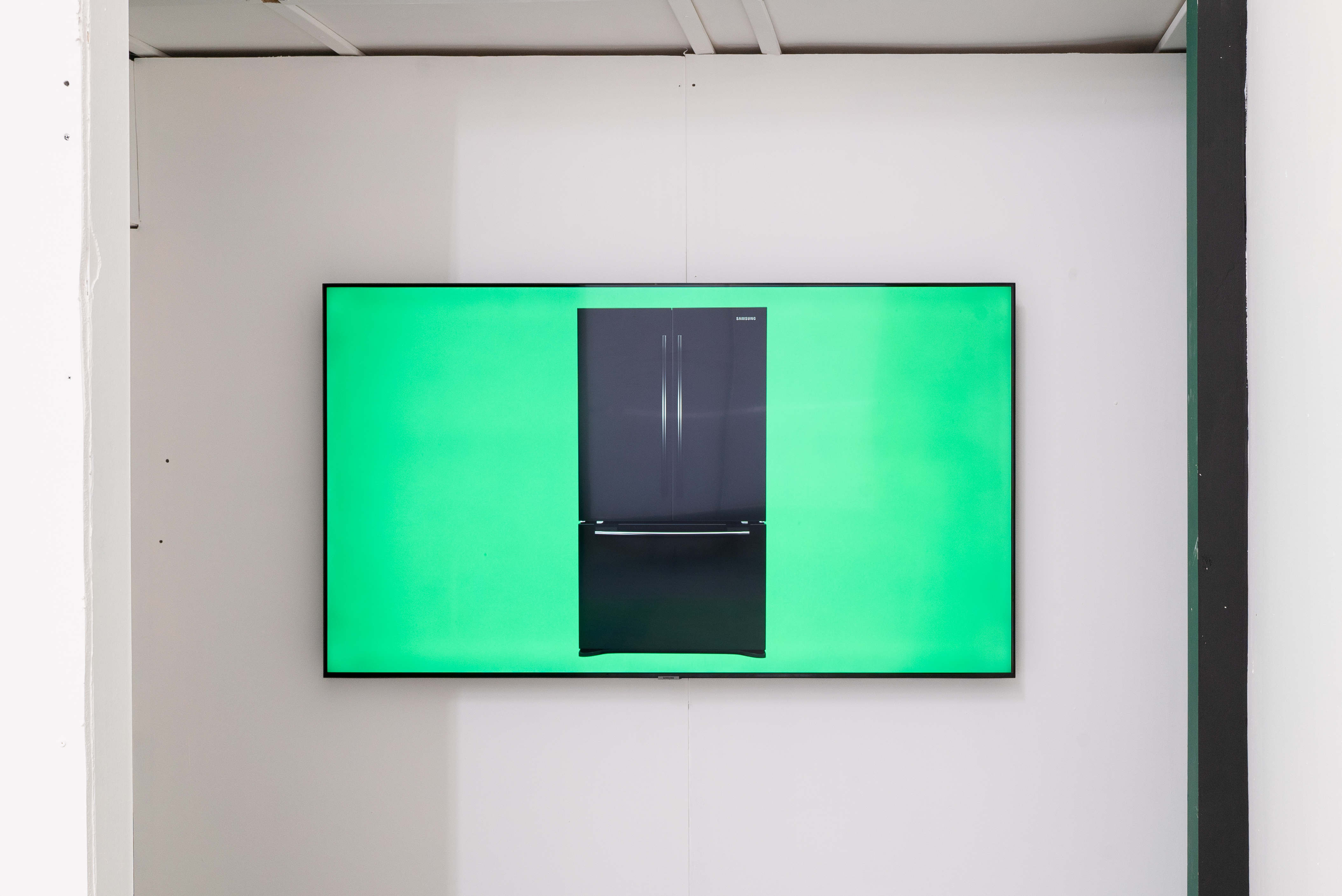Mark Leckey, GreenScreenRefrigeratorAction. Single channel video. 2010.