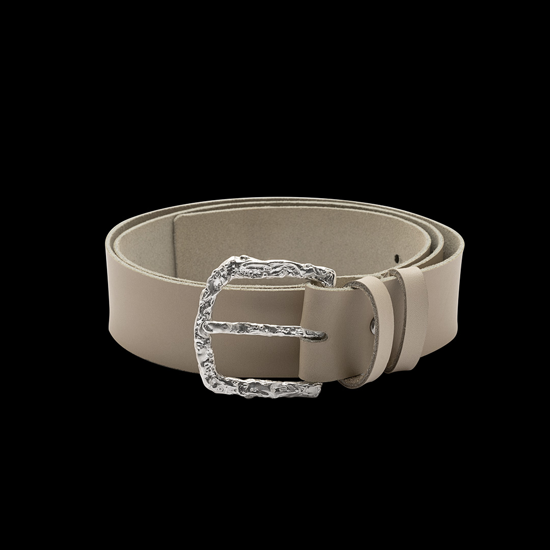 Bespoke 925 Belt Beige Leather