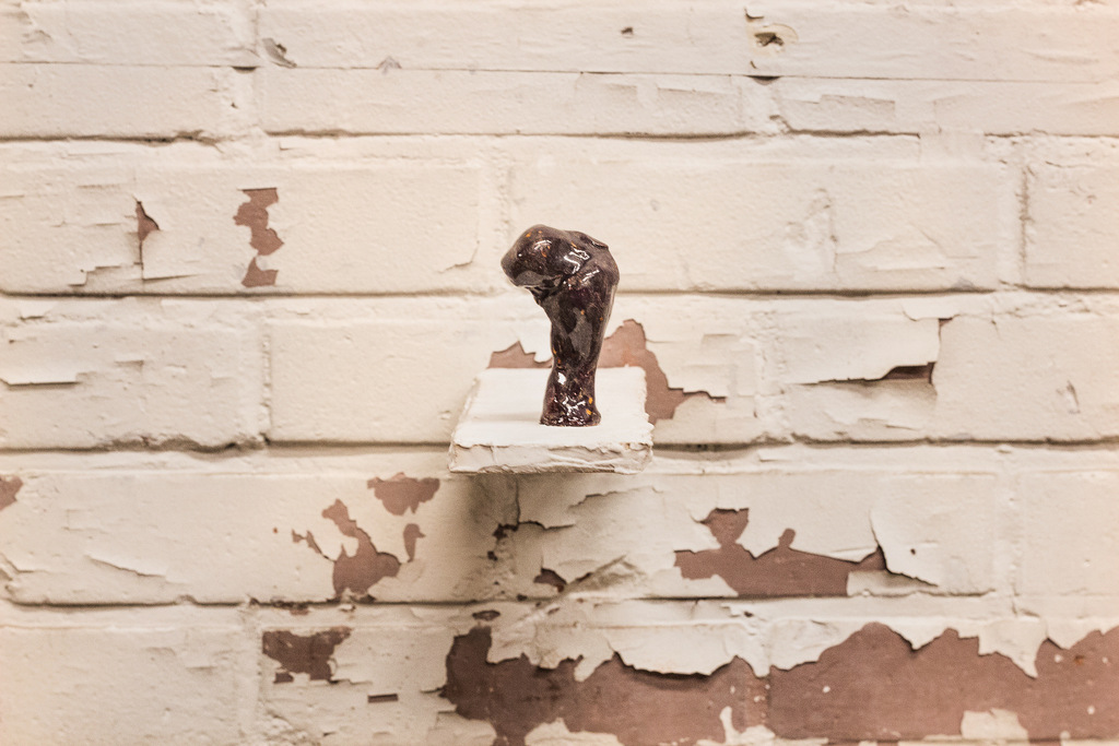 incomplete figure meets outer world//might be a butt, 2018