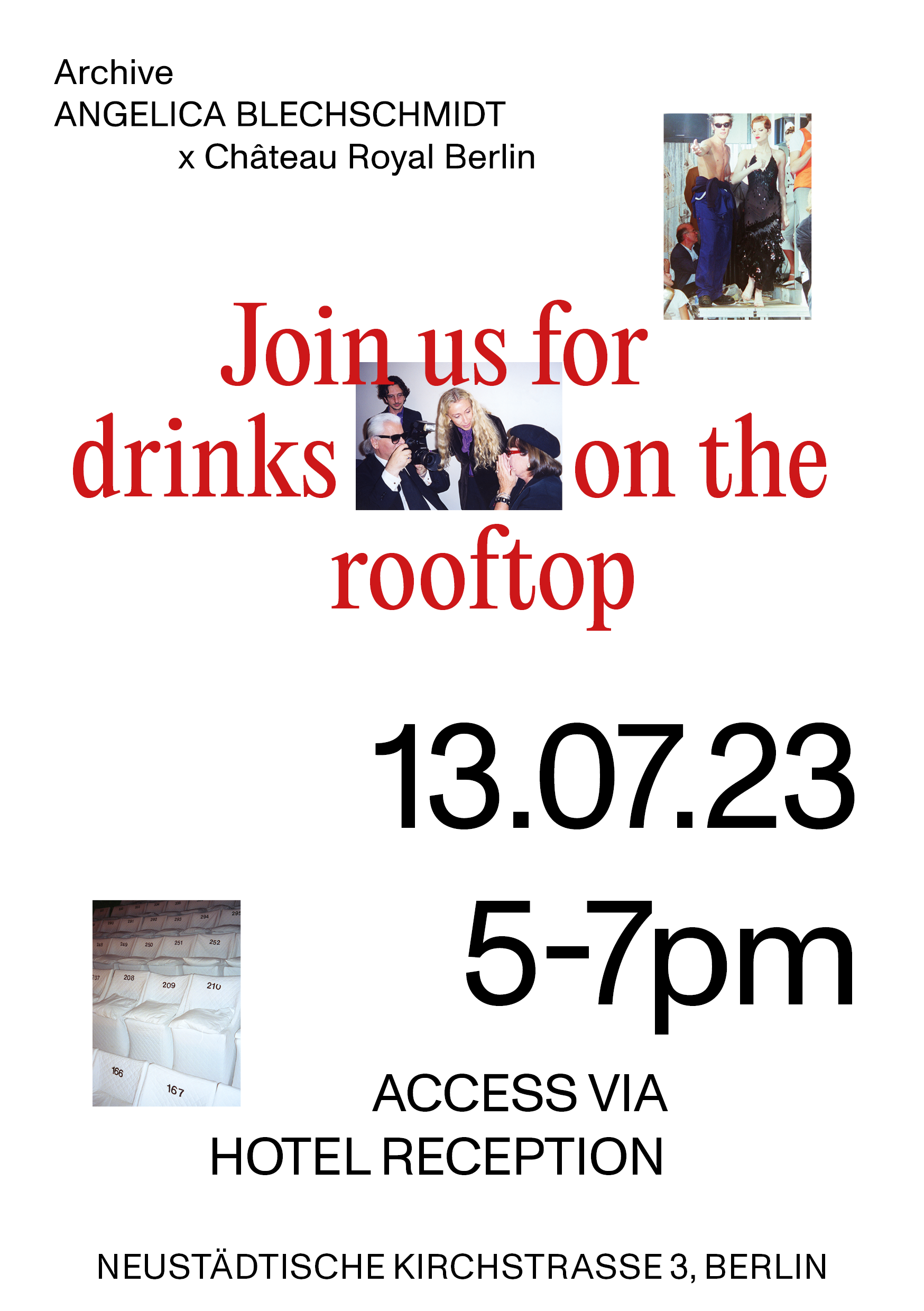 (3) Flyer design for event at Château Royal Berlin