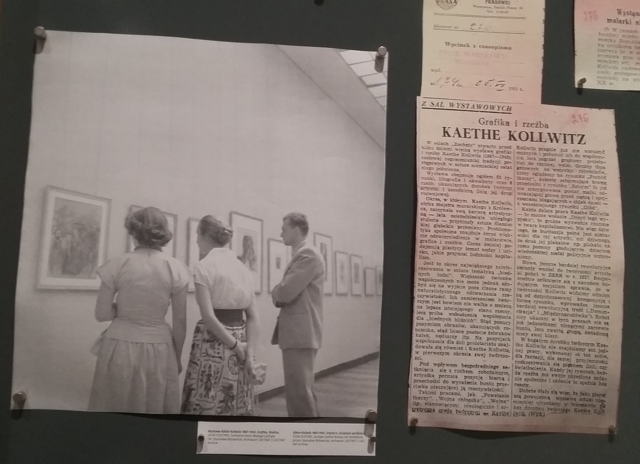 visual reference: photo taken during a museum visit to Zachęta – National Gallery of Art in Warsaw, Poland
