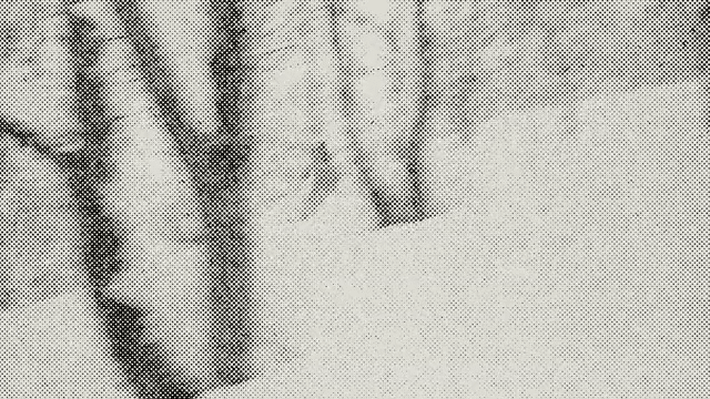 Calligraphic ski track animation