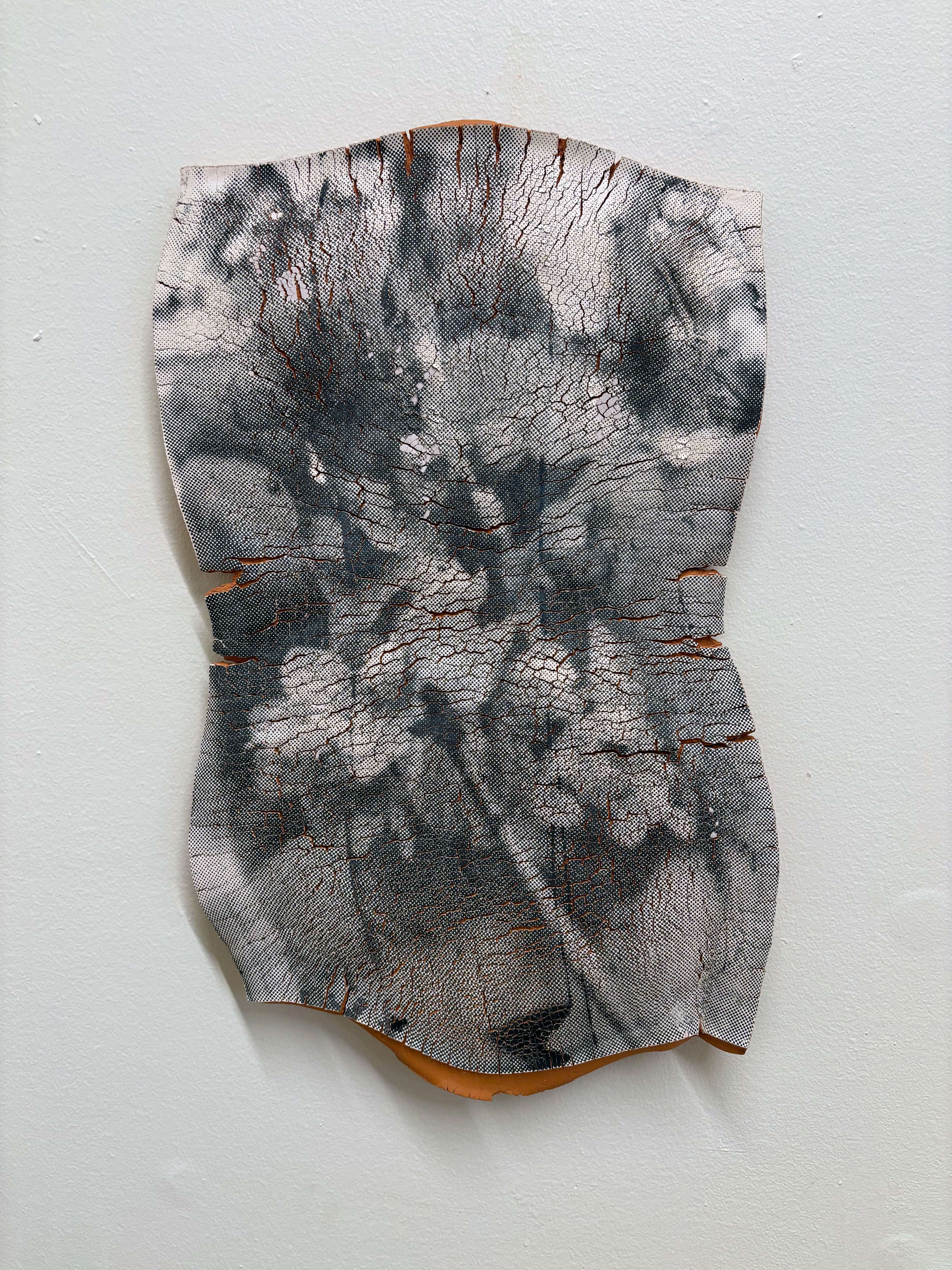 Shiver | Screen print on ceramic | 20 x 12 | 2024