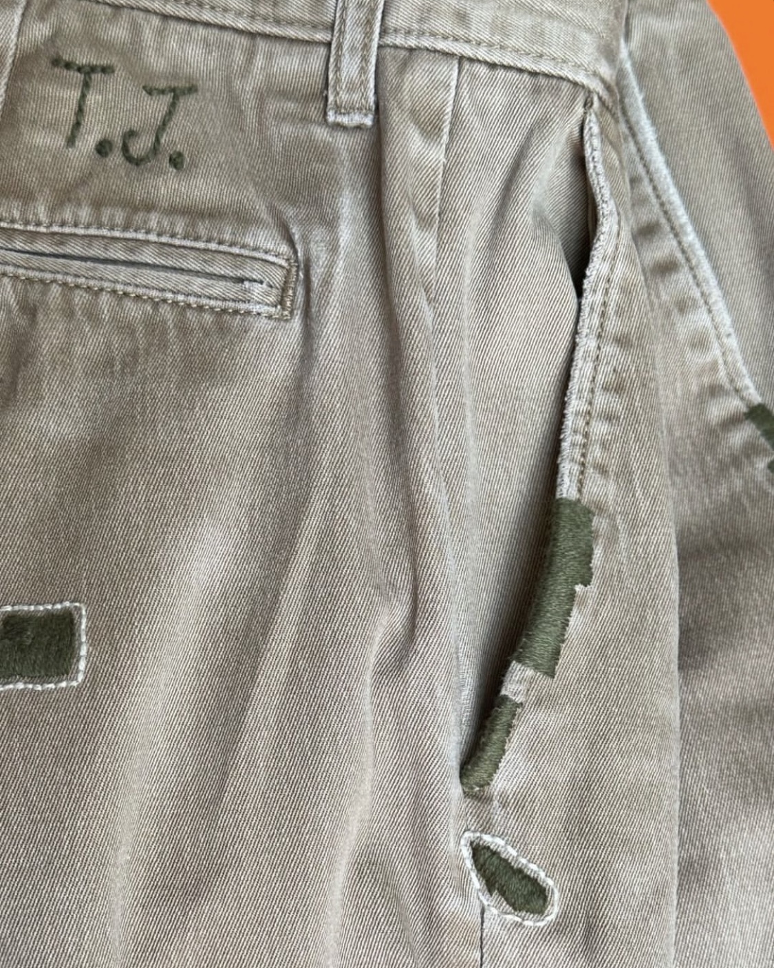 Hand-embroidery for Evan Joan Repair