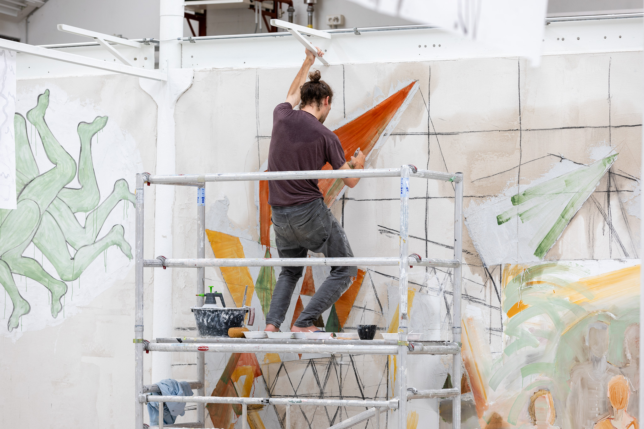 In progress "Familienbande", Shedhalle, Zürich.