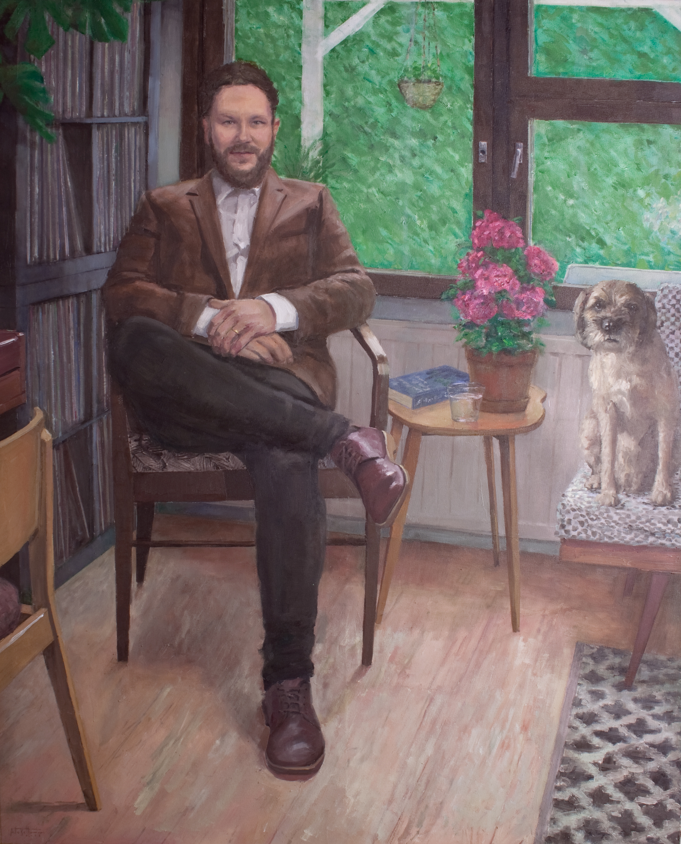 "Samae Koskisen muotokuva", oil, 160x130cm, 2018, sold