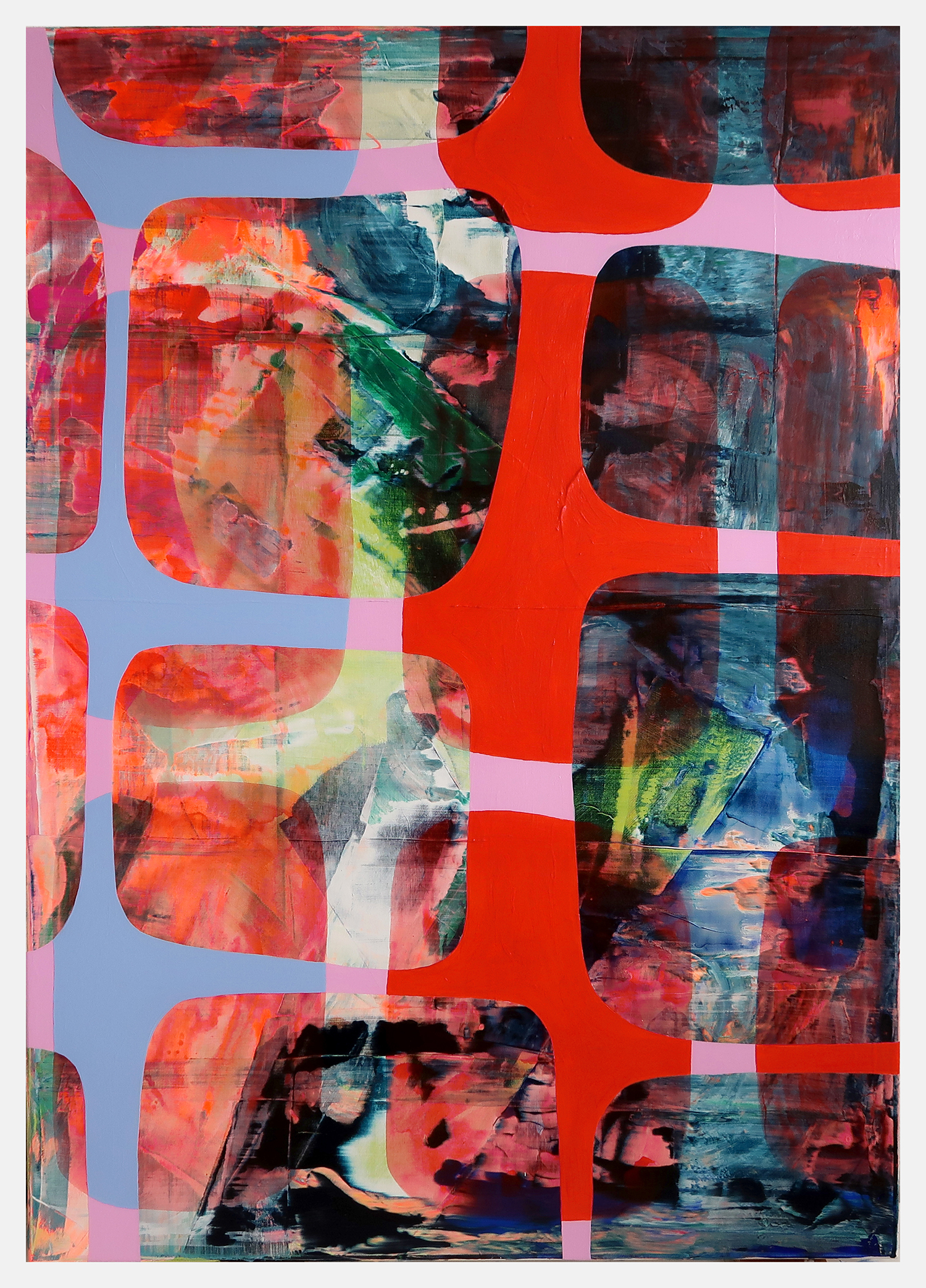 Untitled 548, 2021, Acrylic on canvas, 140x100cm