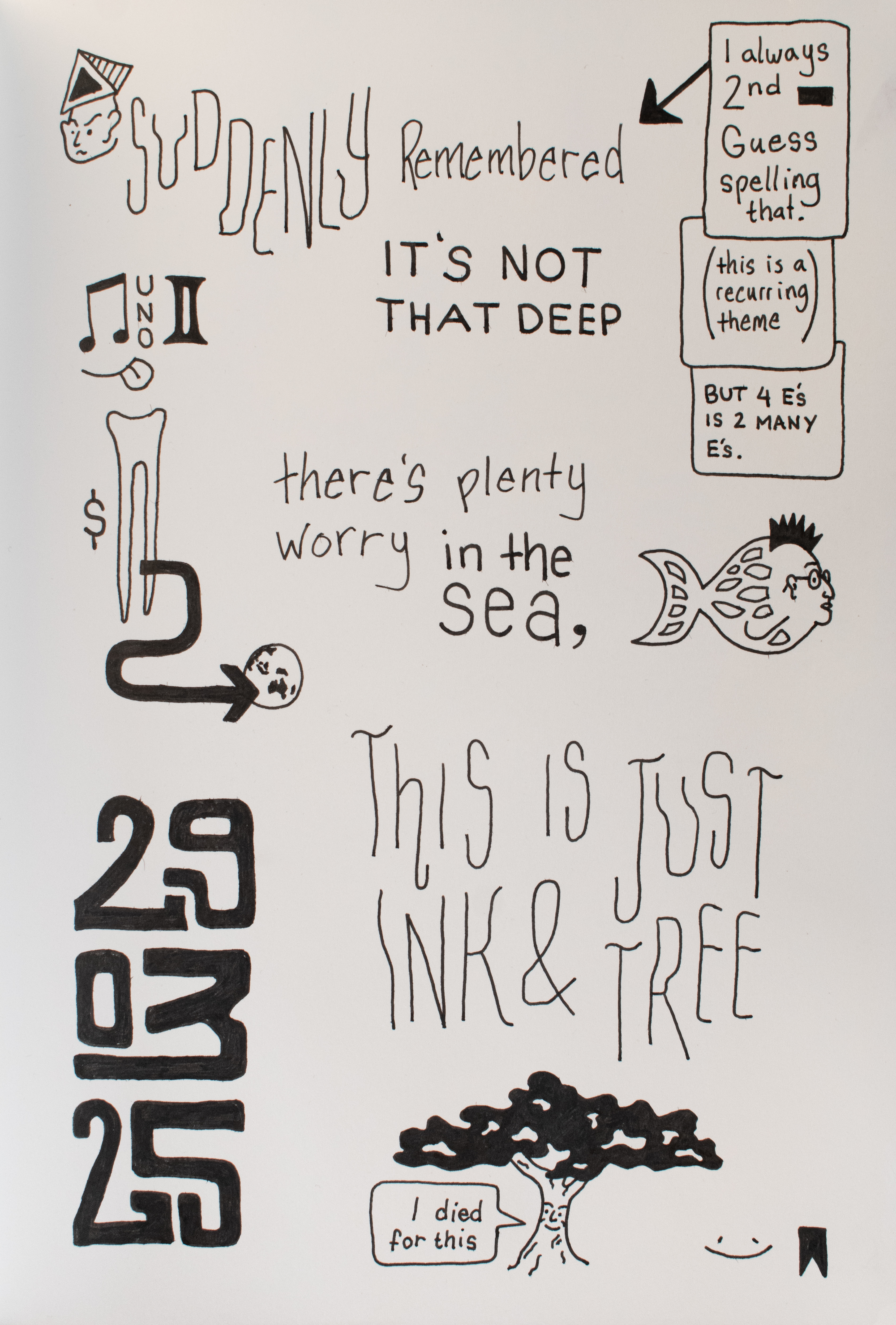 Ink & Tree - Ink on paper