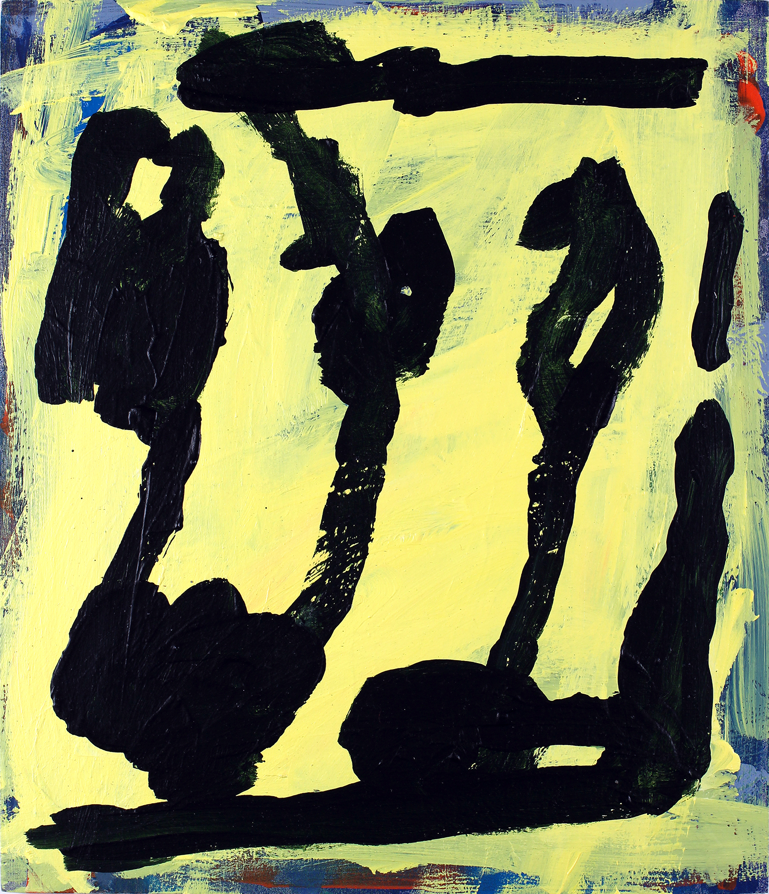 Butterknife, 36x31cm, Acrylic and enamel on plywood panel, 2020