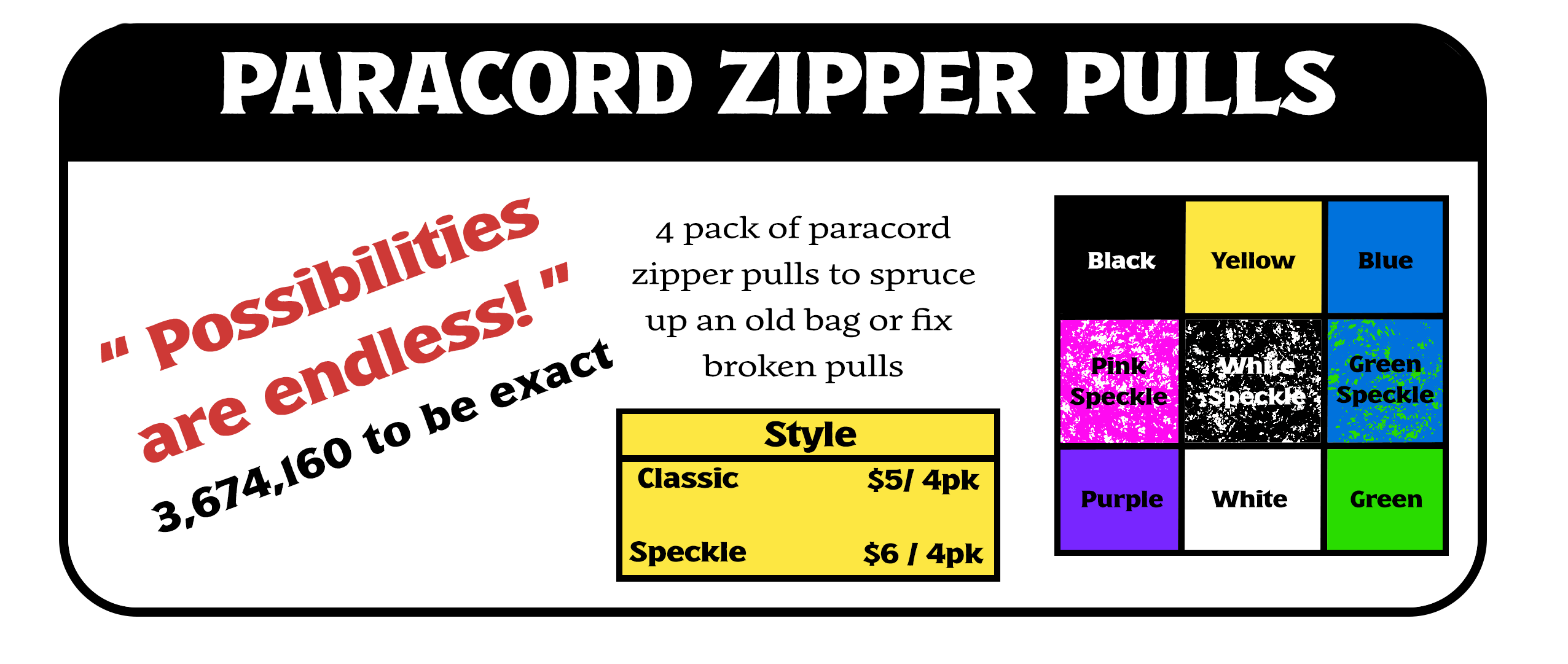 Paracord Zipper Pulls - Newall