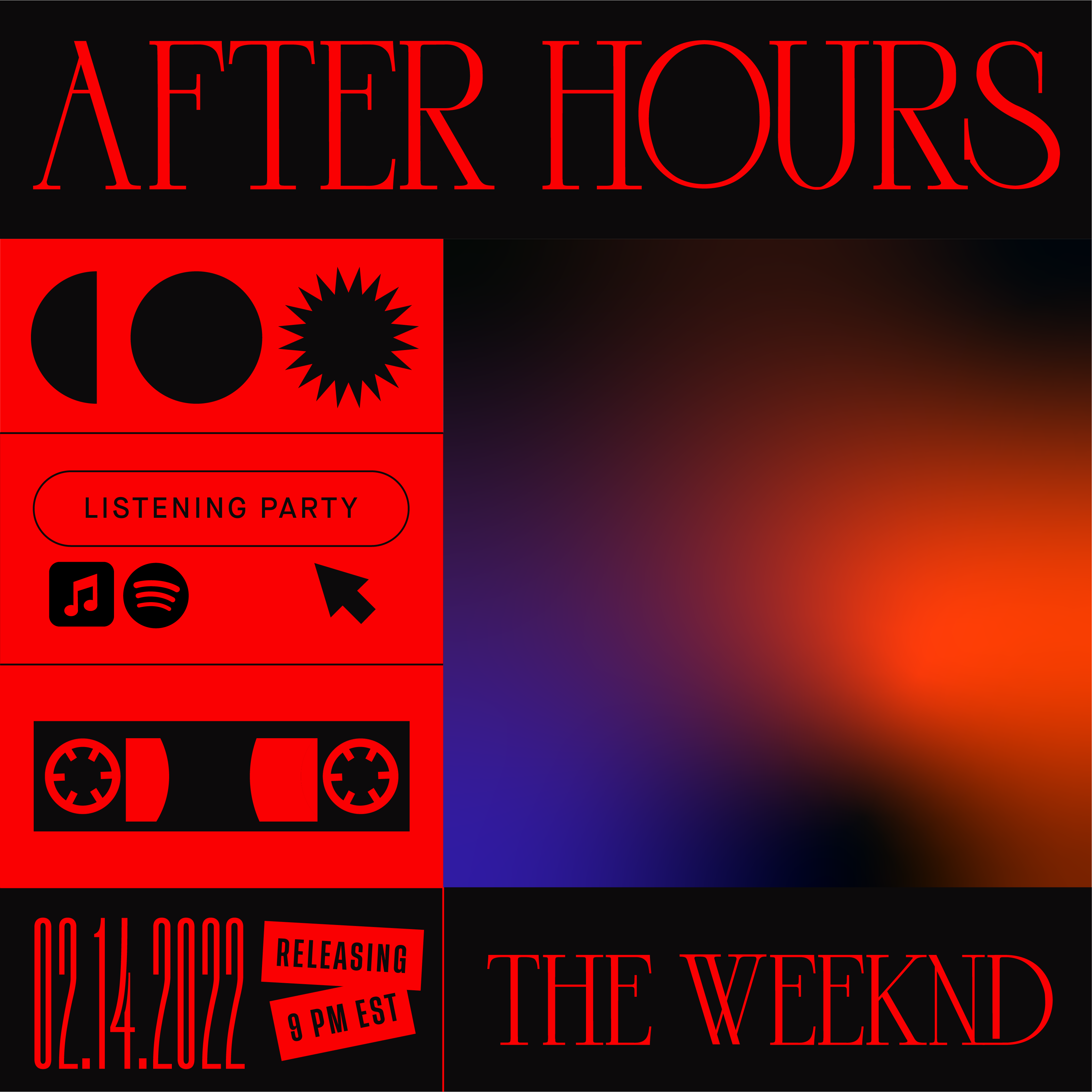 The Weeknd - After Hours Deluxe Waveform Poster by lisskand on