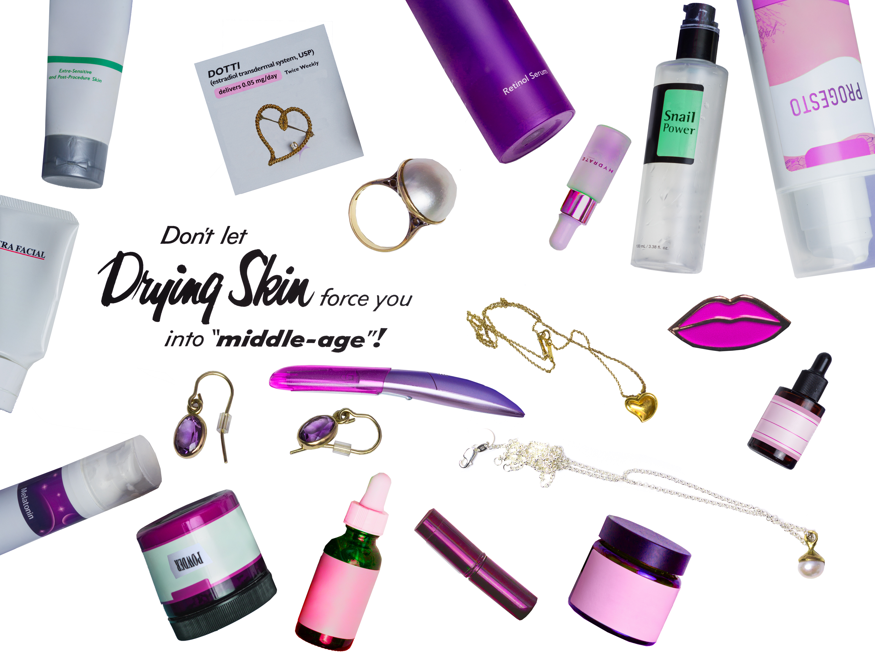 Hydration, Hormones, and the Endless Pursuit of YouthProposed Photo Illustration for the NEW YORK TIMES