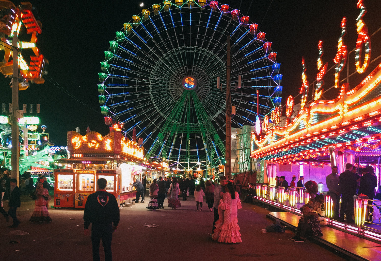 Lugar foto melancolía lugares repetición momentos feria de abril de Sevilla