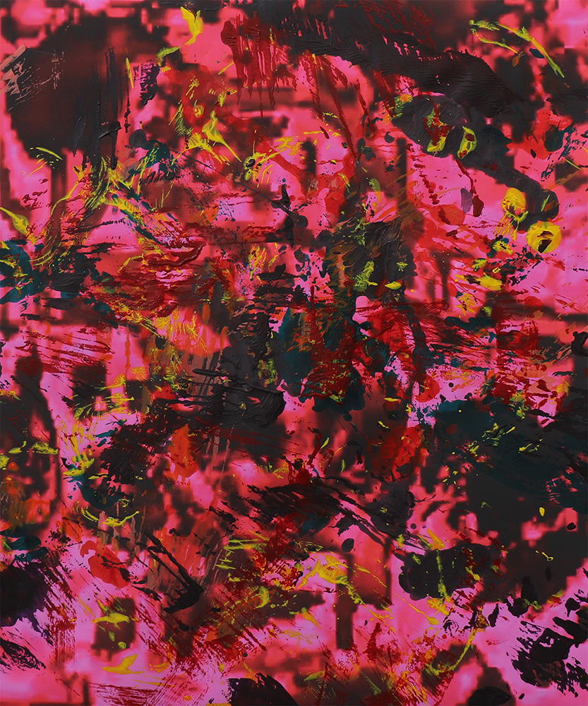 UntitledAcrylic and Digital Print on Paper 24x30"