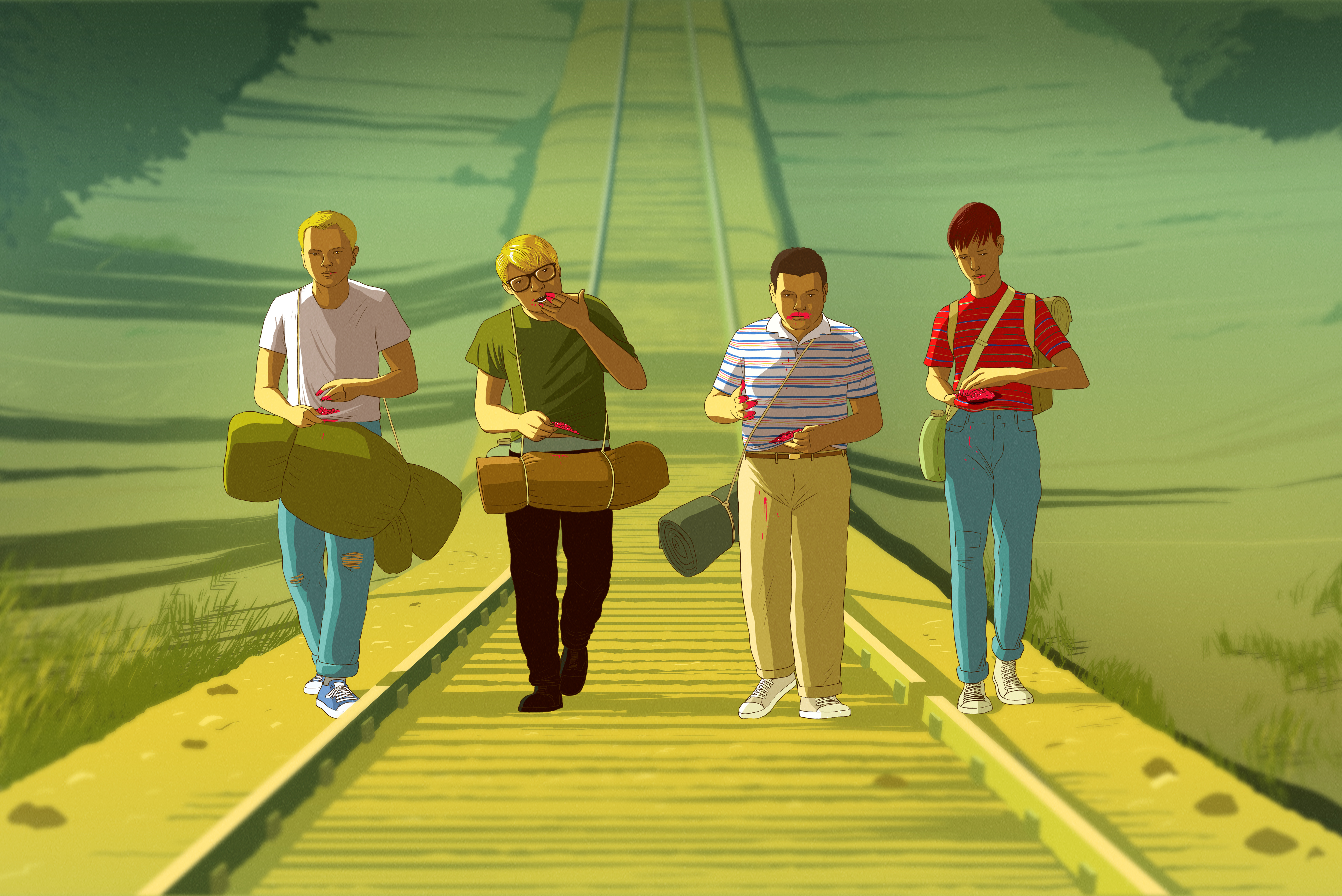 We'd only been gone for two days but somehow the town seemed different. Smaller. - Gordie Lachance.