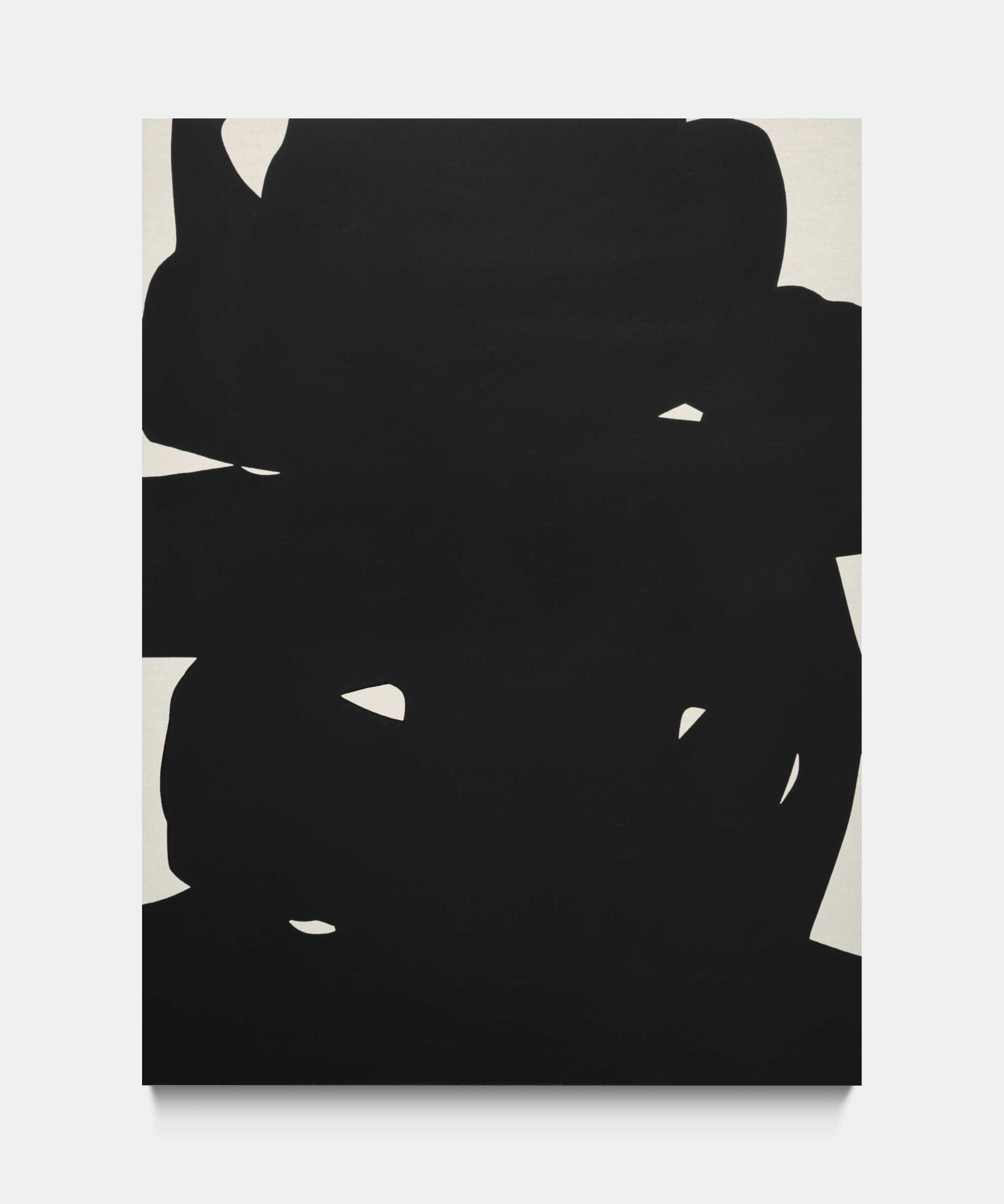 Lines, 2017. Iron oxide on canvas. 145&#160;×&#160;195&#160;cm.