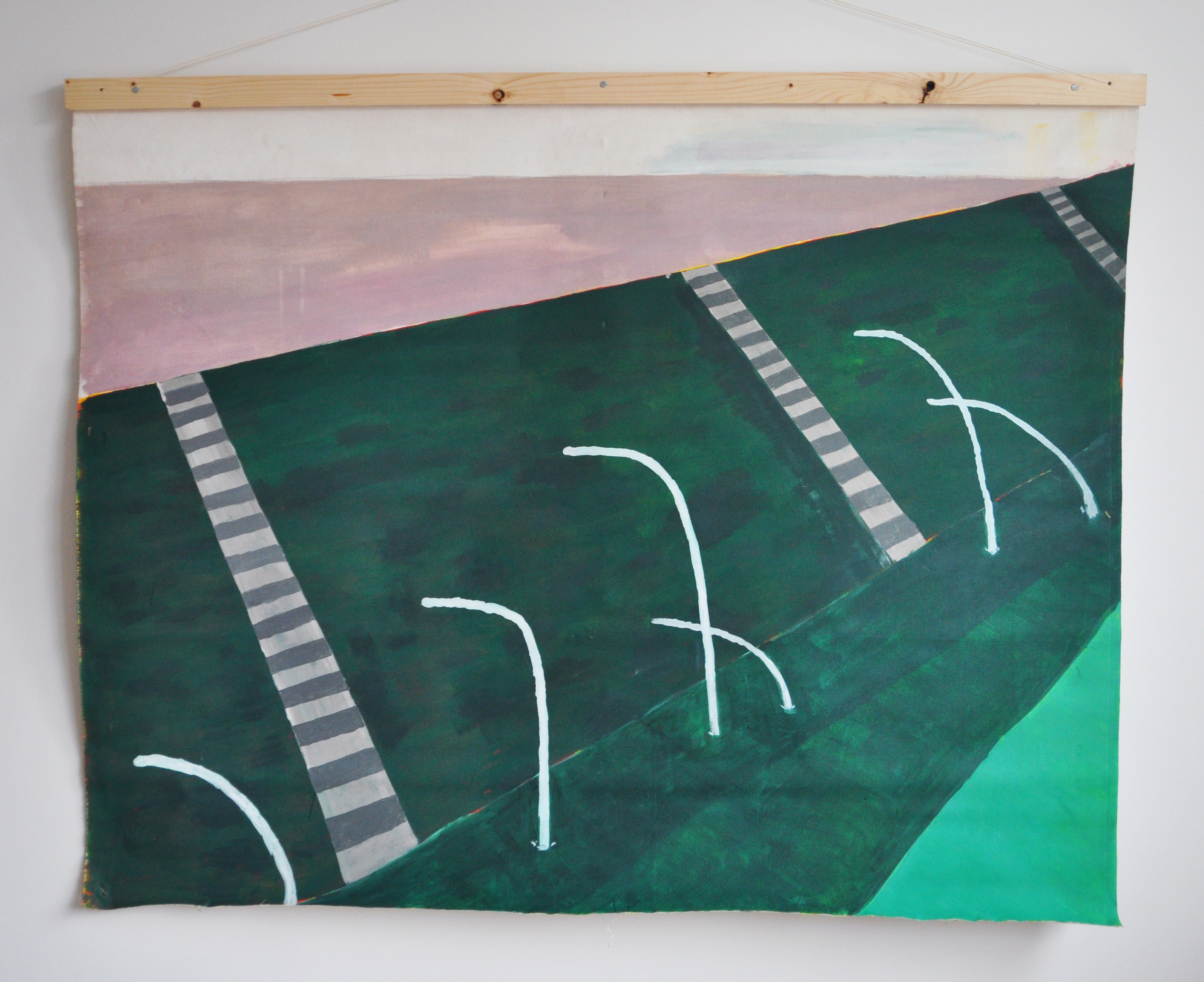 Dijk/ Acrylics on Cotton (wooden frame)/ 120x140