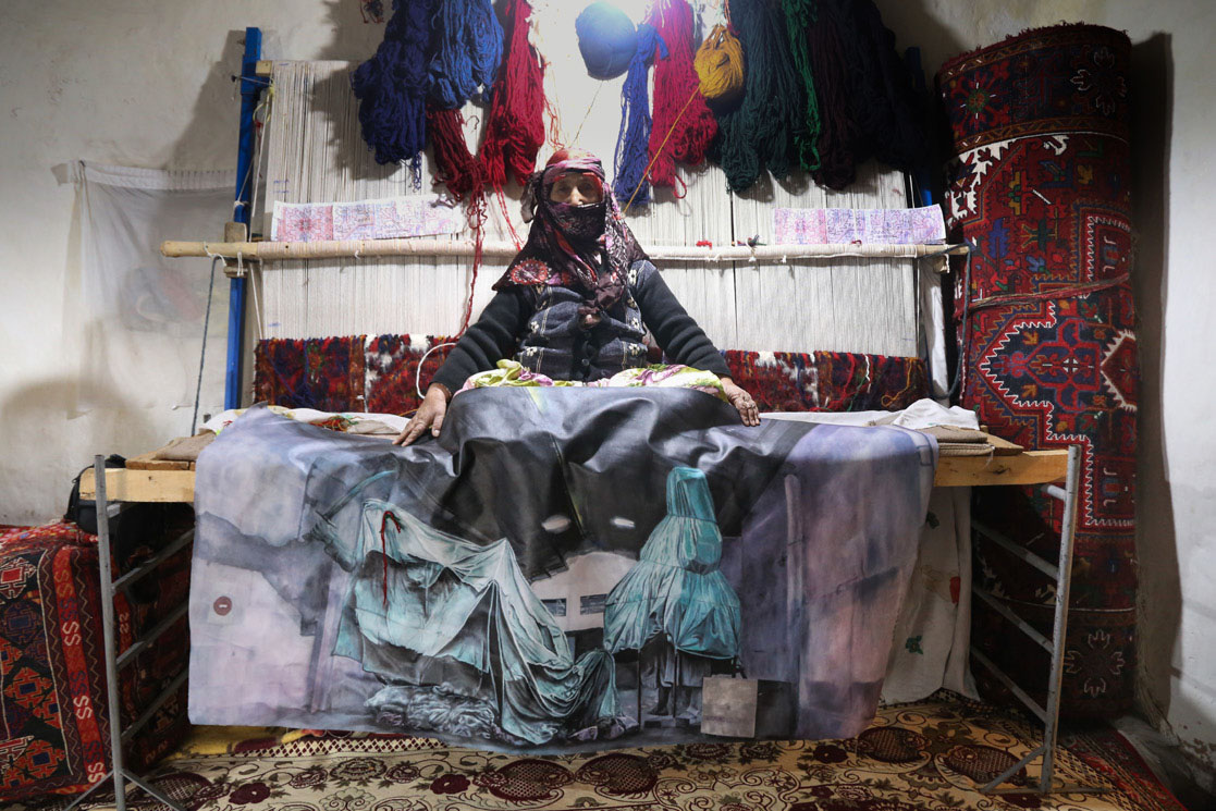 Encuentro con comunidad nómada de ArasbaránFotografía directa114 x 74 cm2018