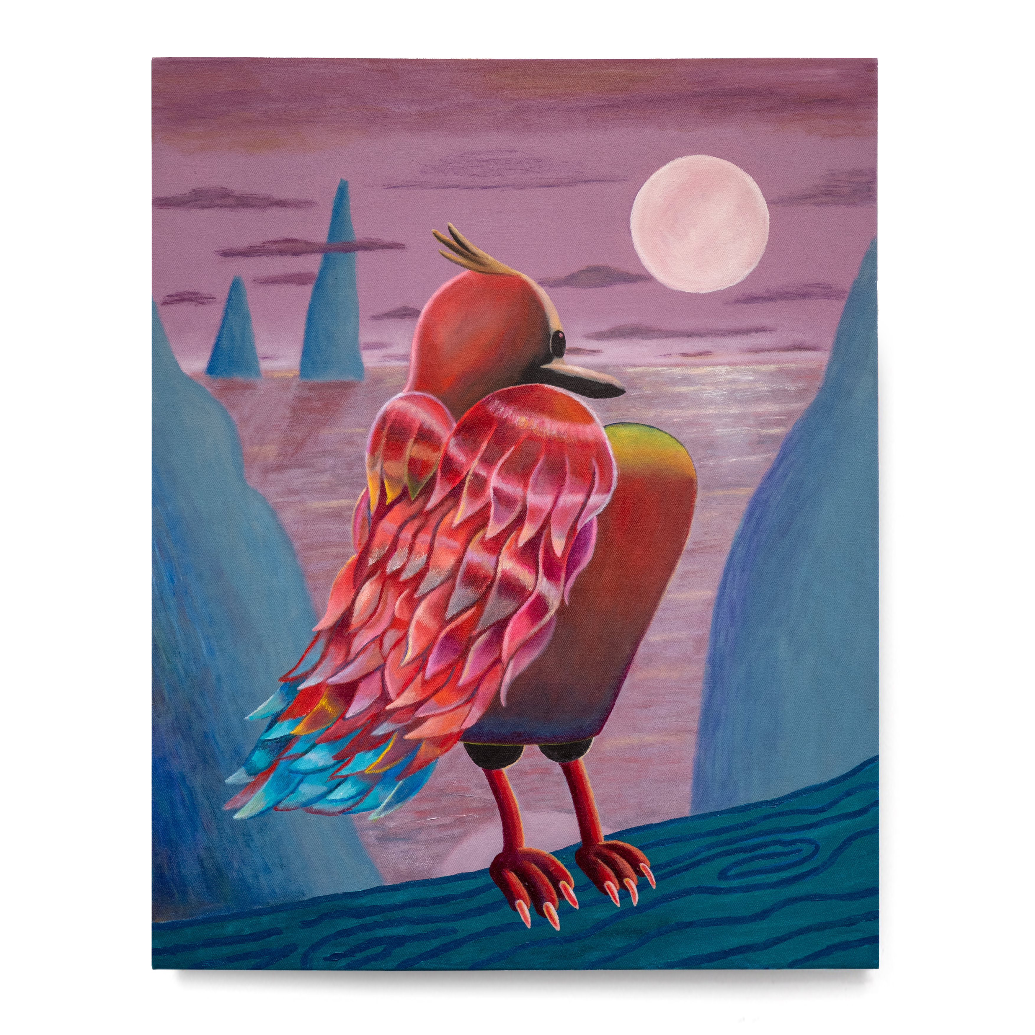 Longing, 2022, acrylic on canvas, 30 x 24 inches.