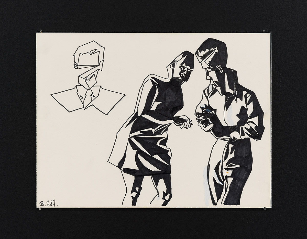 De Profundis (From the Depths), 1987, ink on paper, 10 5/8 x 14 1/8 in. (27 x 36 cm.)