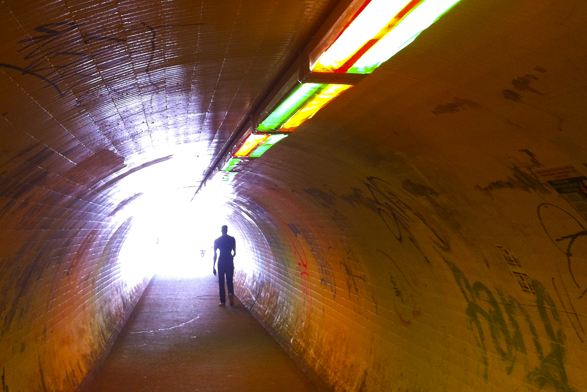 view of modified tunnel lights | saint-denis